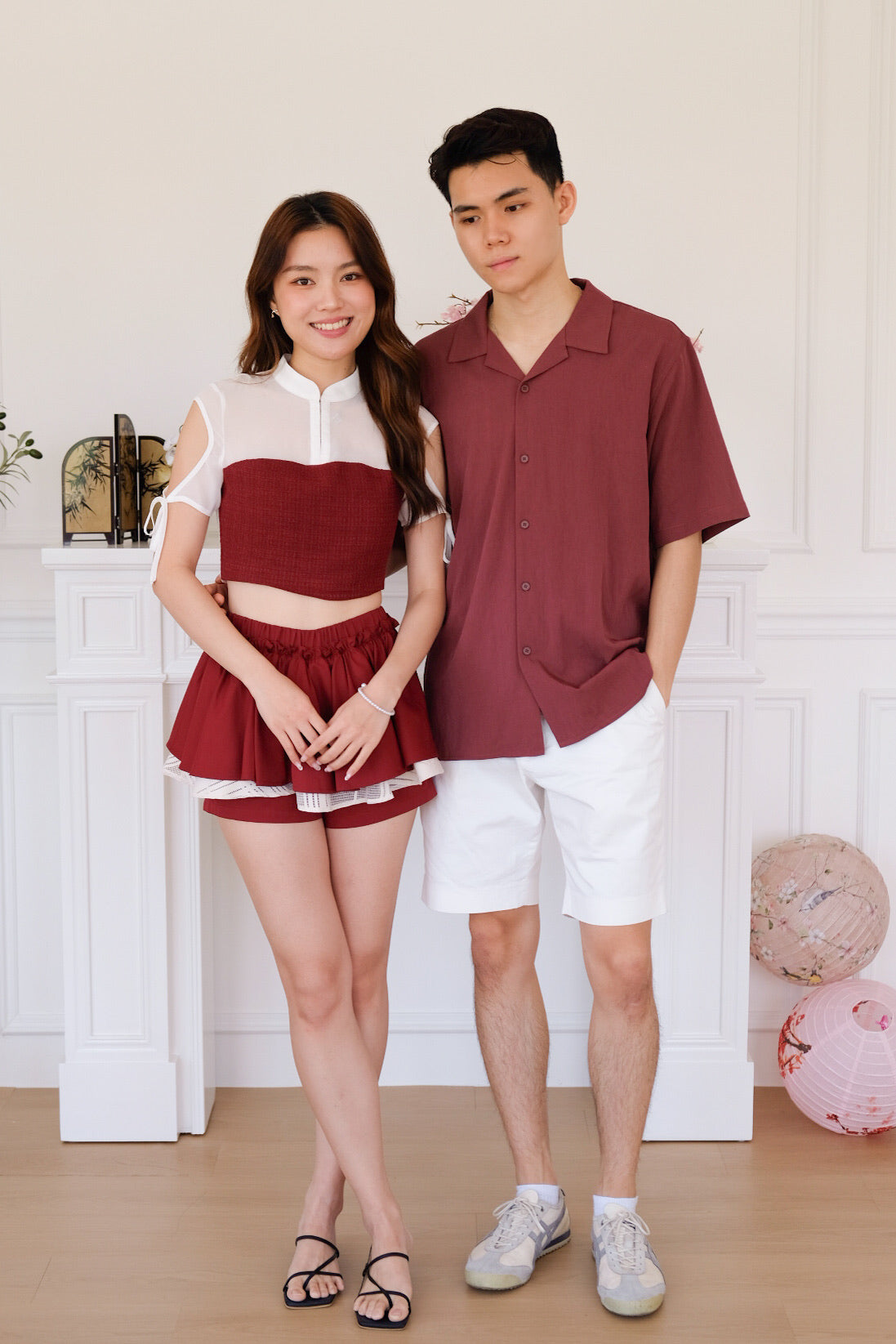 Marcus Collared Button Shirt (Wine)