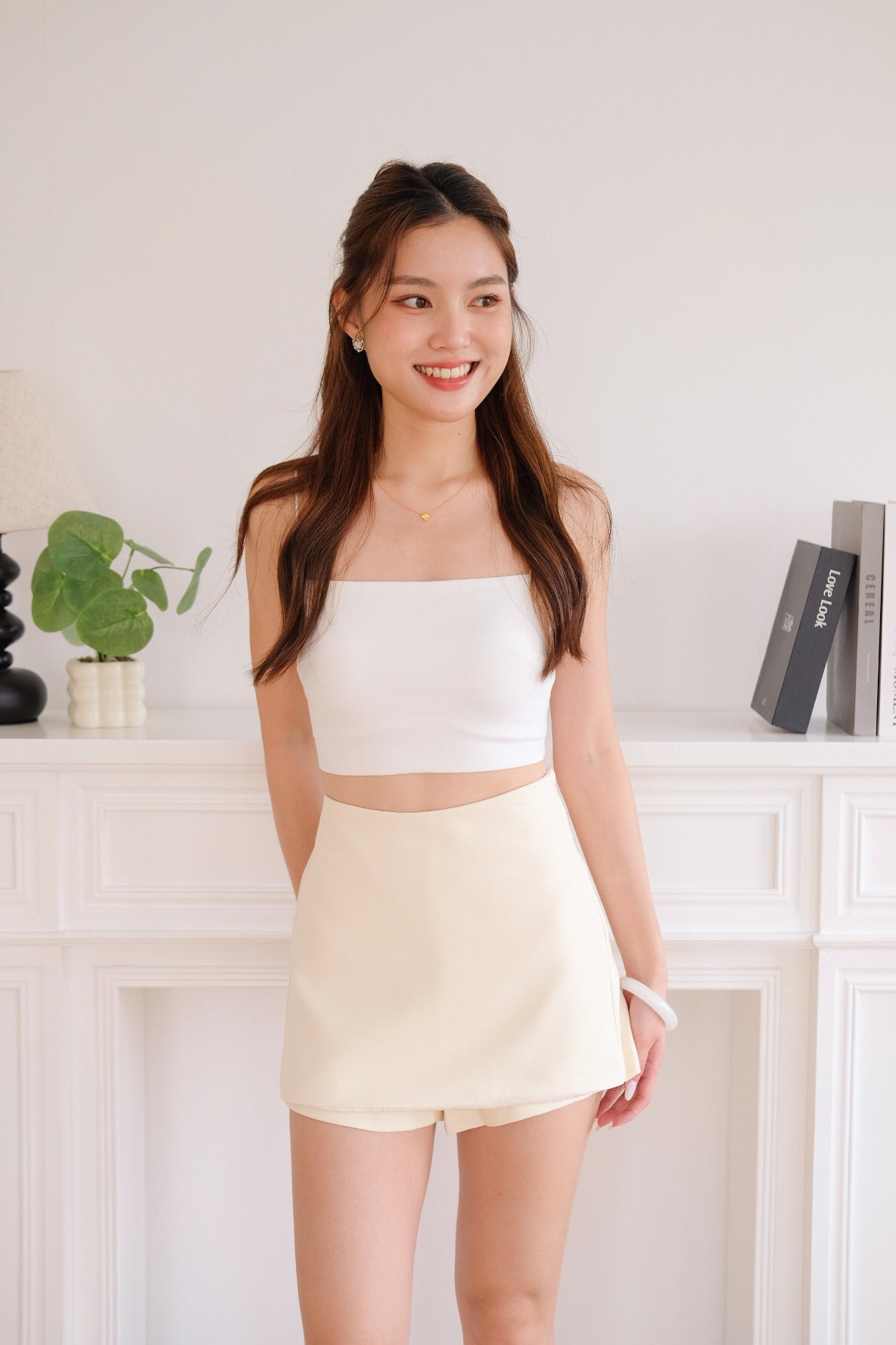 Athena Mini Skorts (Beige)