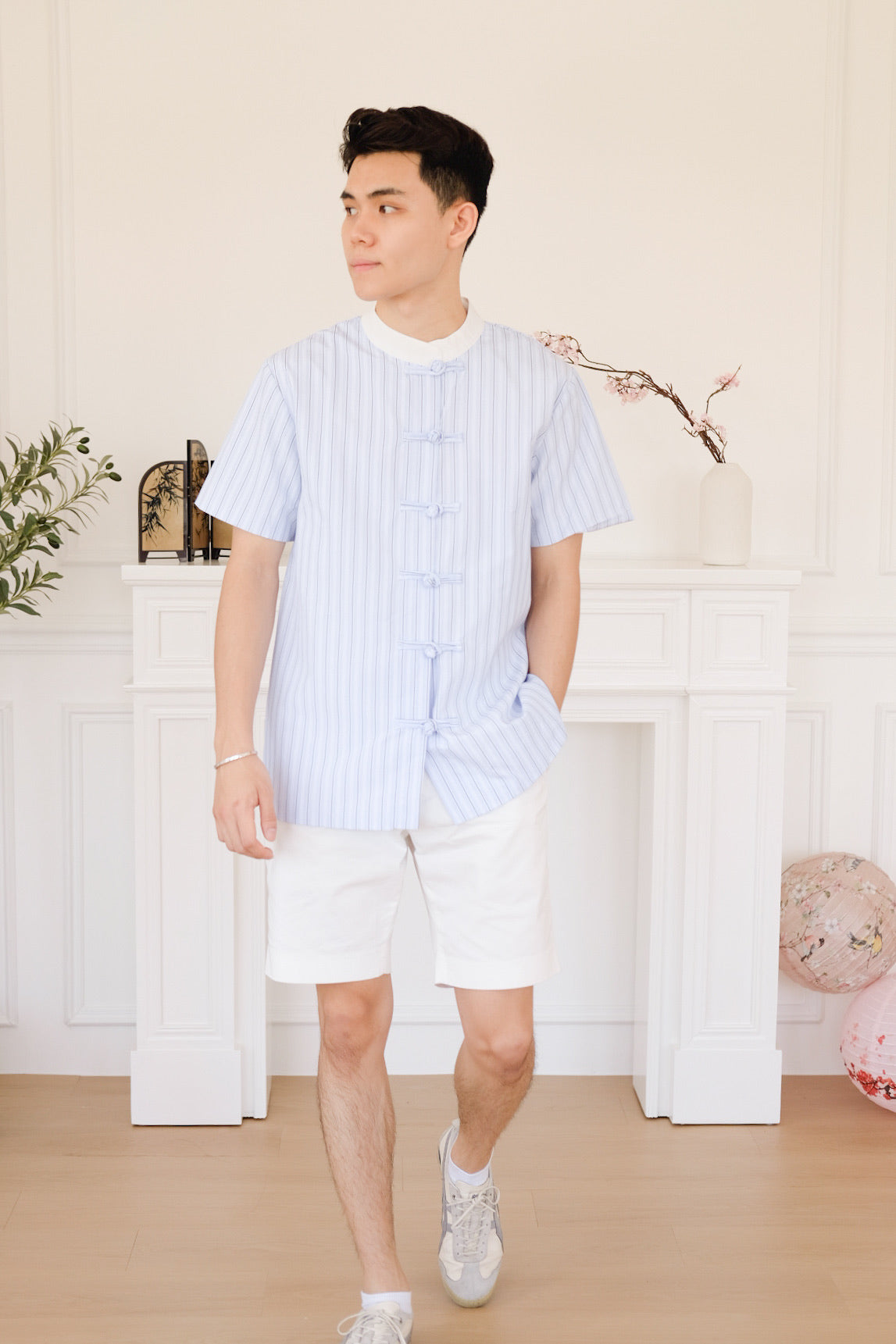 Jon Striped Samfu (Blue)