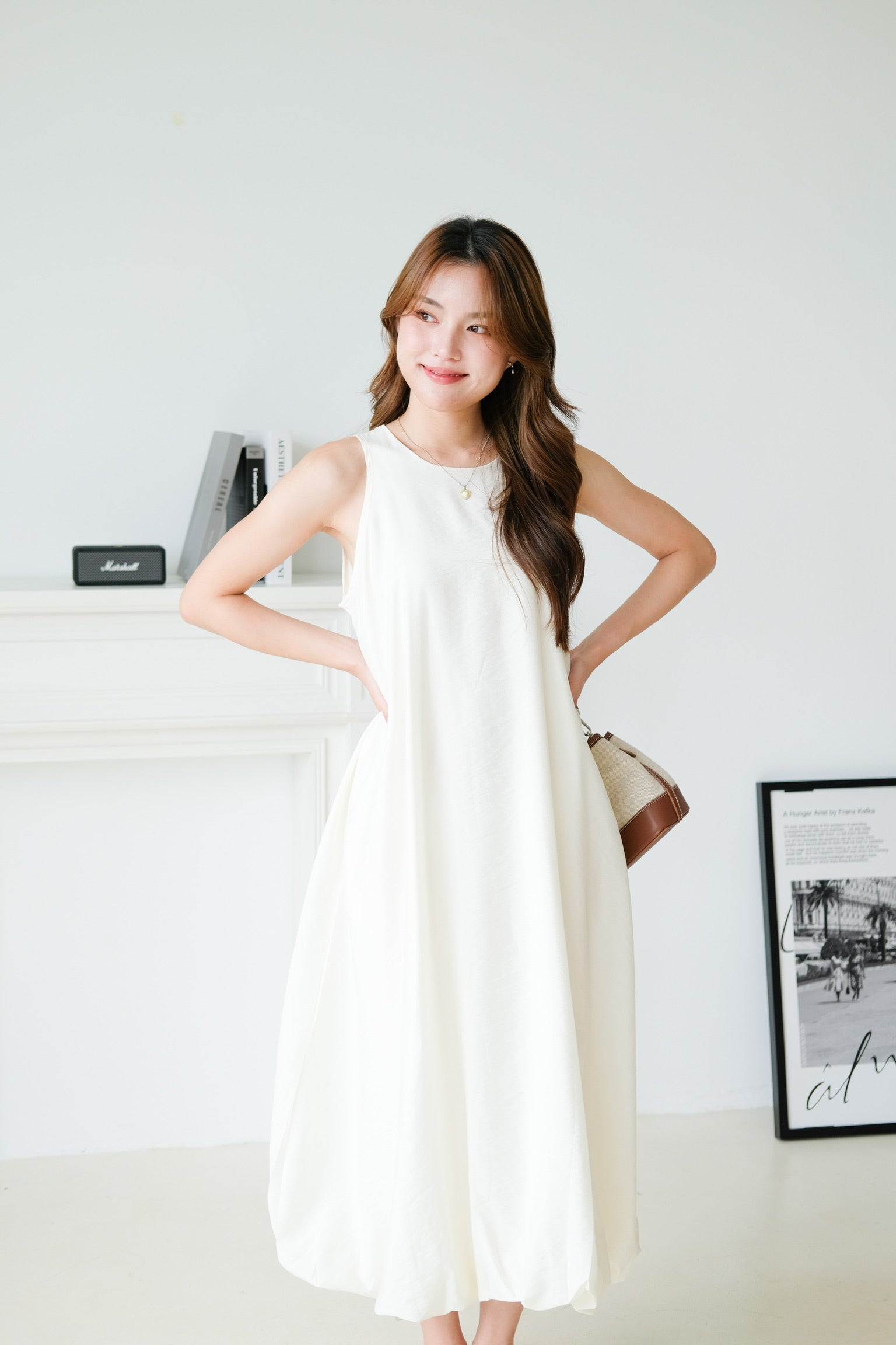 Weekend Maxi Shift Dress (Cream)