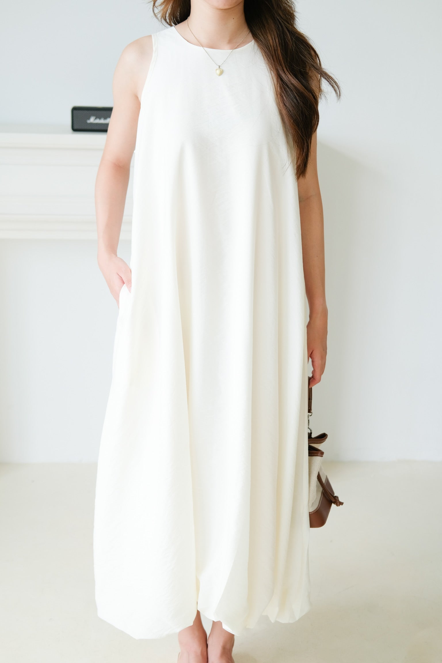 Weekend Maxi Shift Dress (Cream)