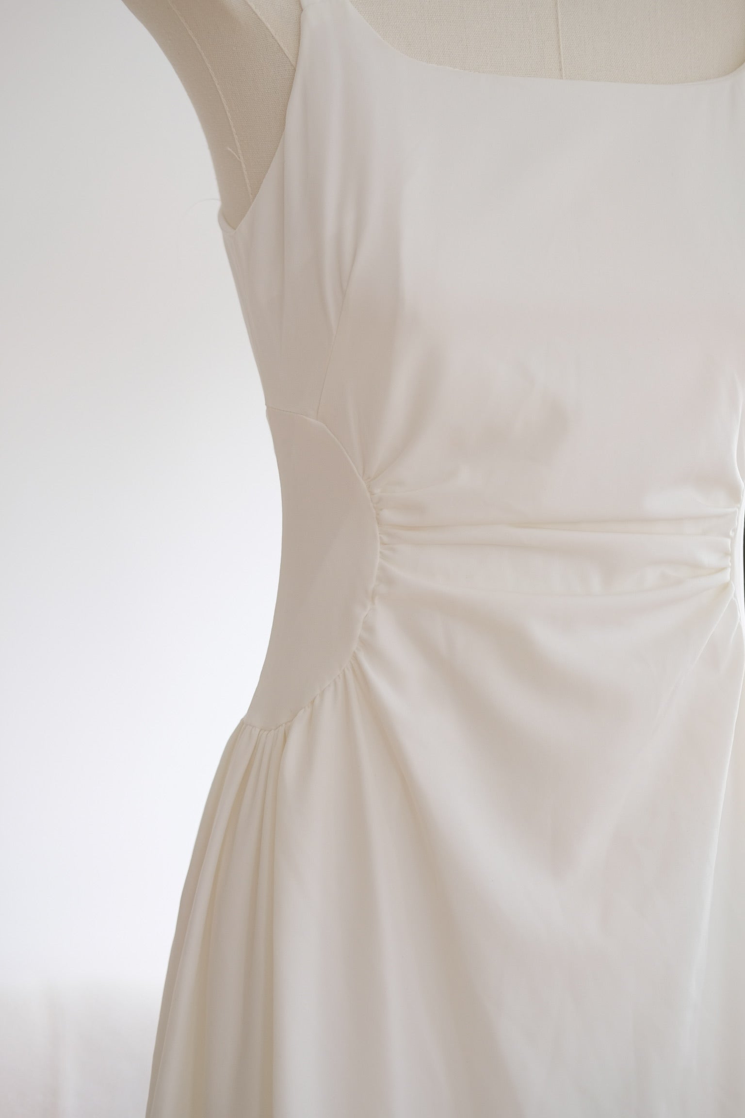 White Cinched Maxi Dress