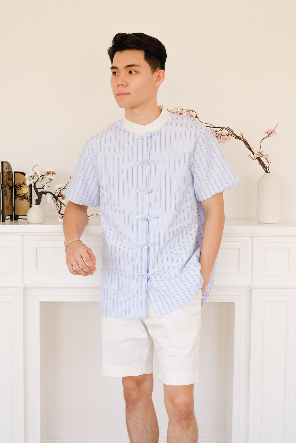 Jon Striped Samfu (Blue)