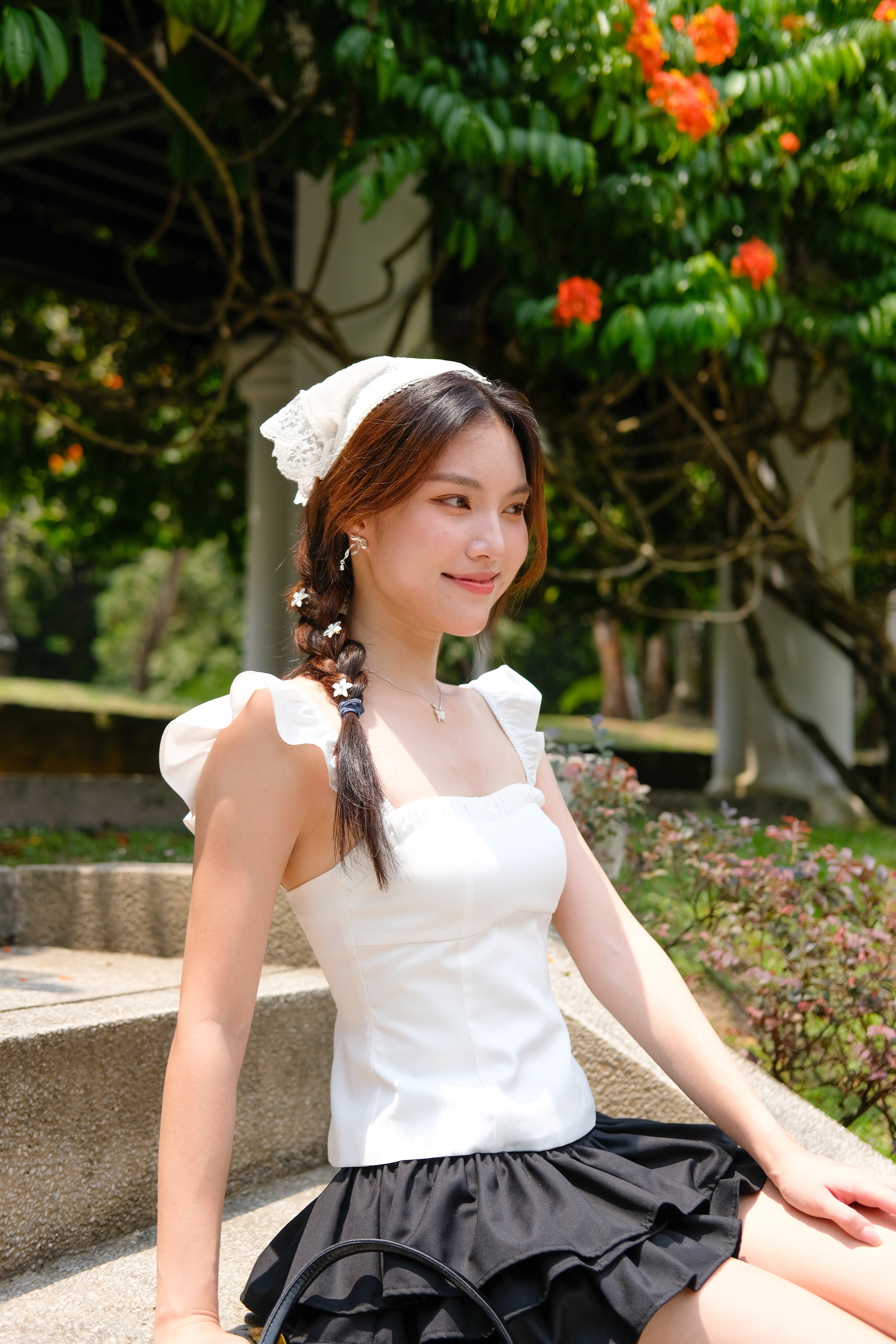 Ruffle Straps (White)
