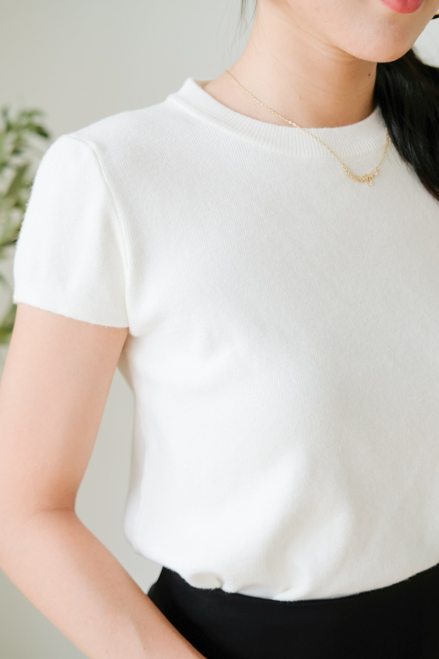 Asa Classic Crew Neck Tee (White)