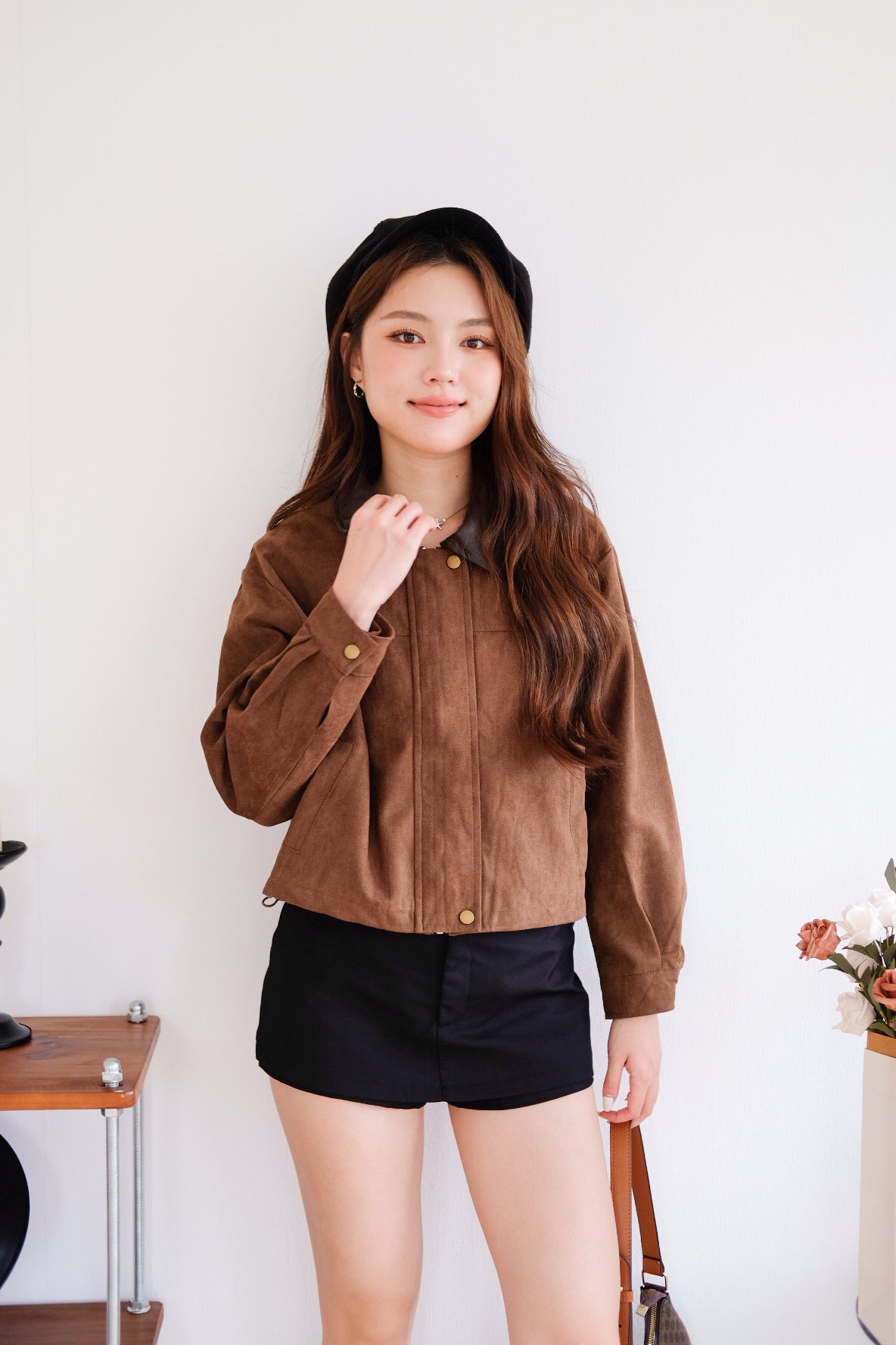Georgie Suede Jacket (Mocha)