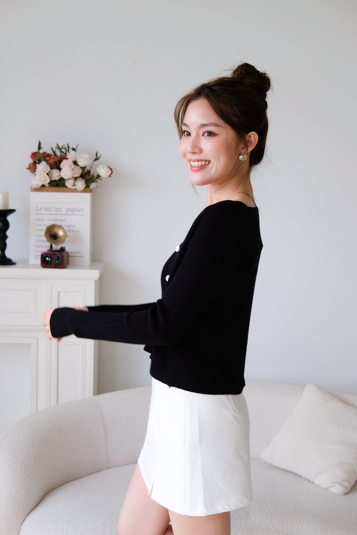 Joe Soft Knit Cardigan Set (Black)