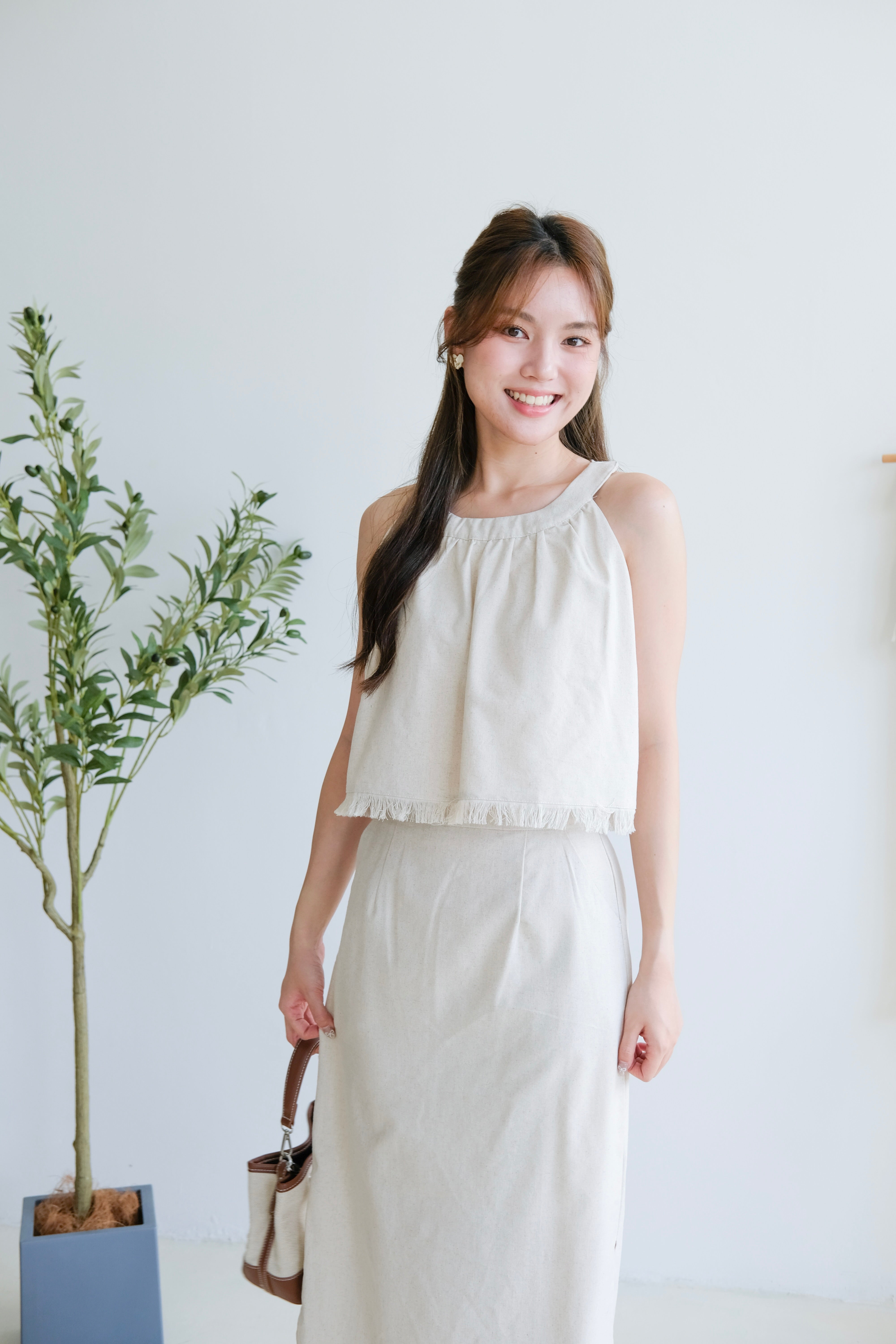 Desiree Vacay Linen Set (Oat)
