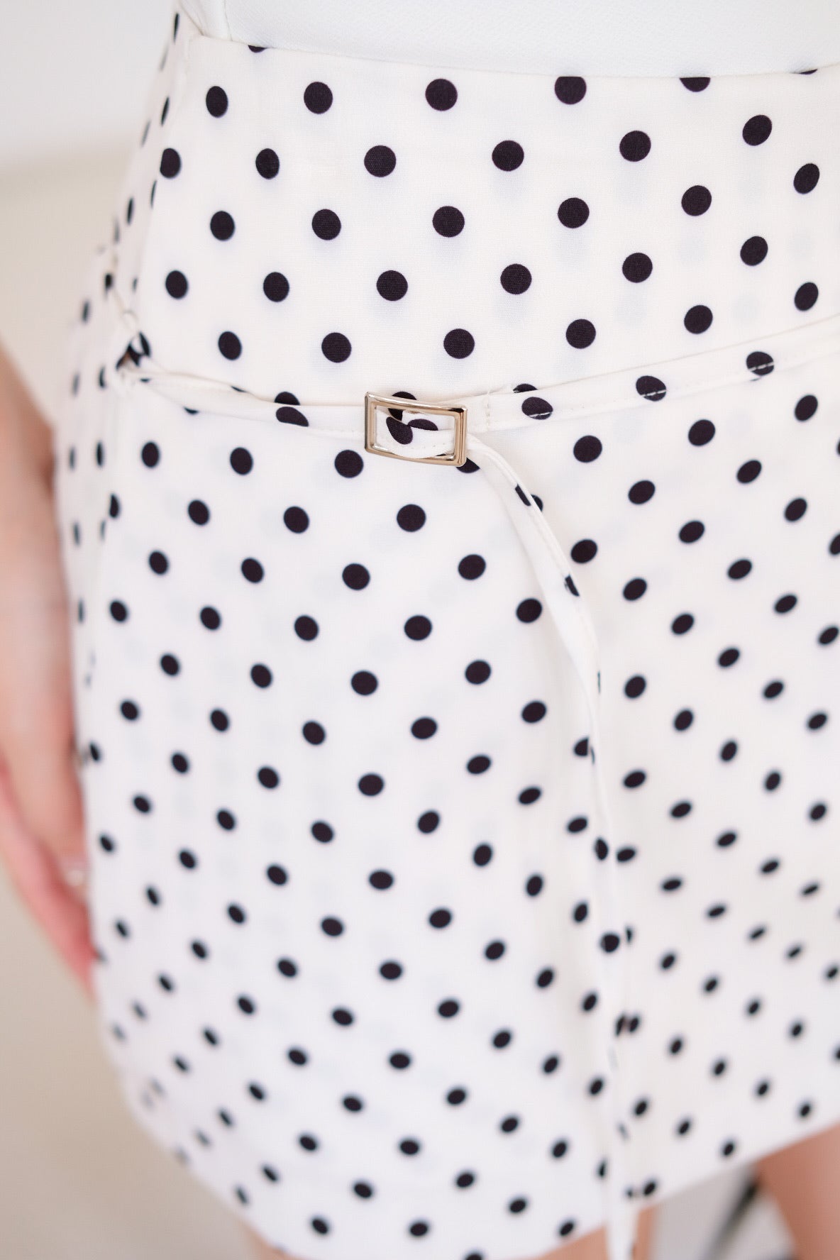 Tasha Mini Belt Skort (Polka Dots)