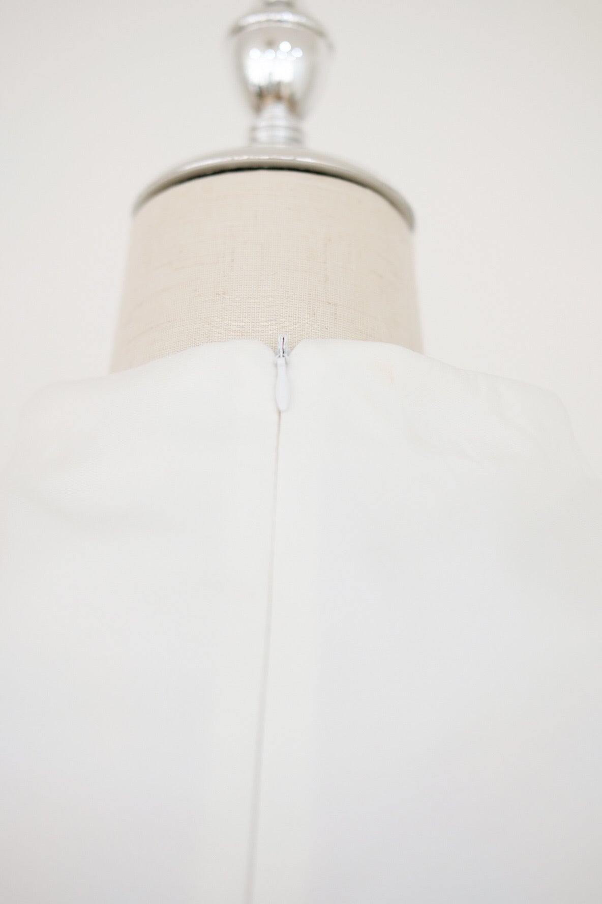 White High Neck Cape Top