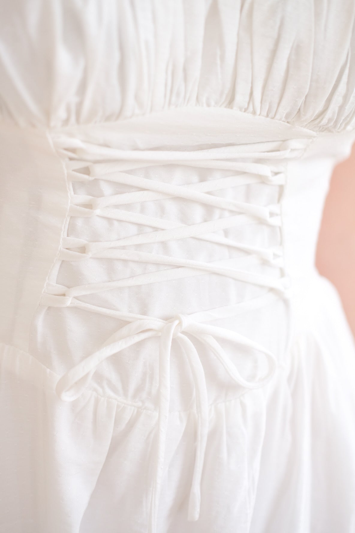 White Floral Organza Midaxi Dress