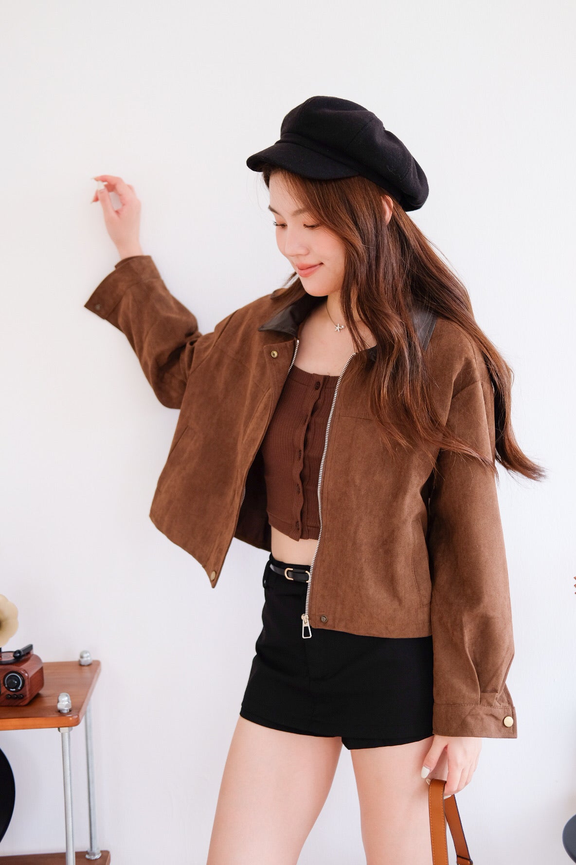 Georgie Suede Jacket (Mocha)
