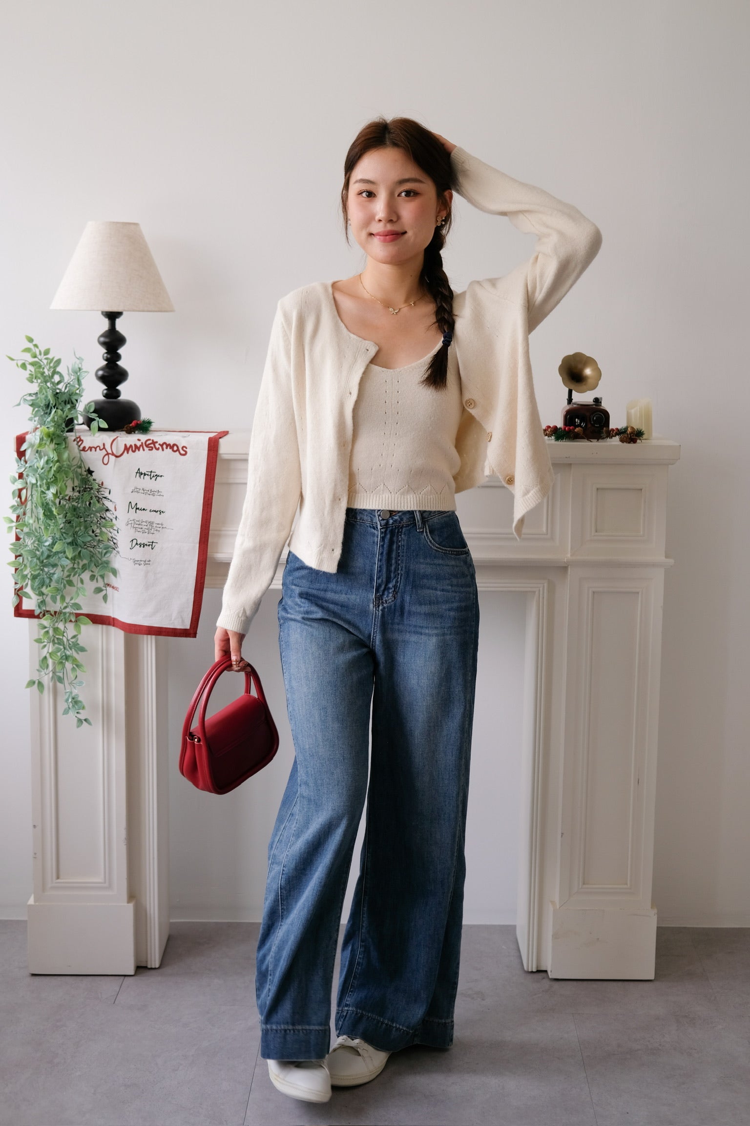 Nicole 2-in-1 Cardigan Set (Oat)