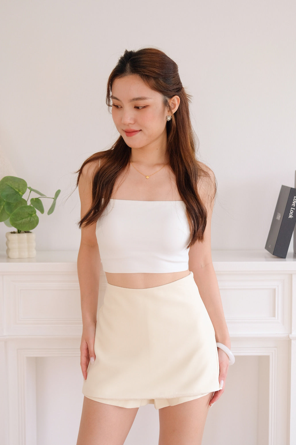 Athena Mini Skorts (Beige)