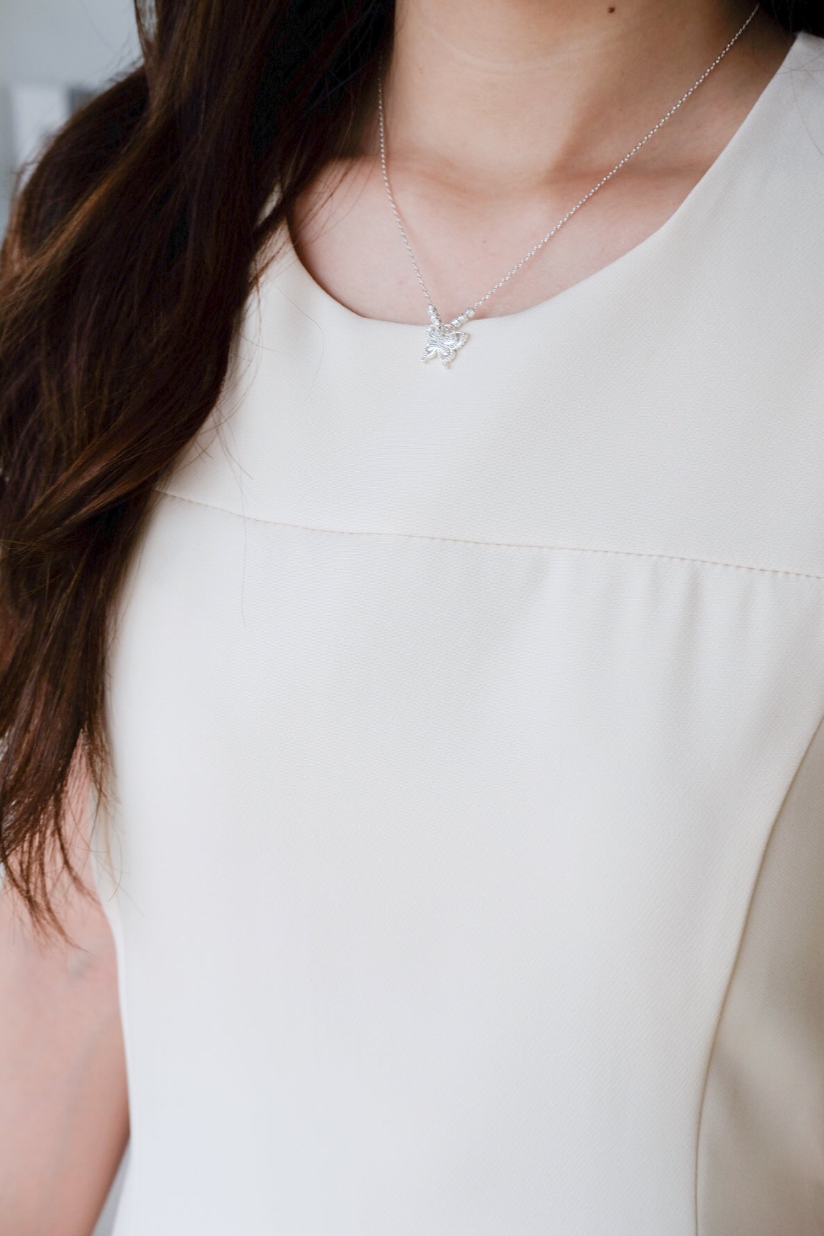 Yuna Classic A Line Dress (Cream)
