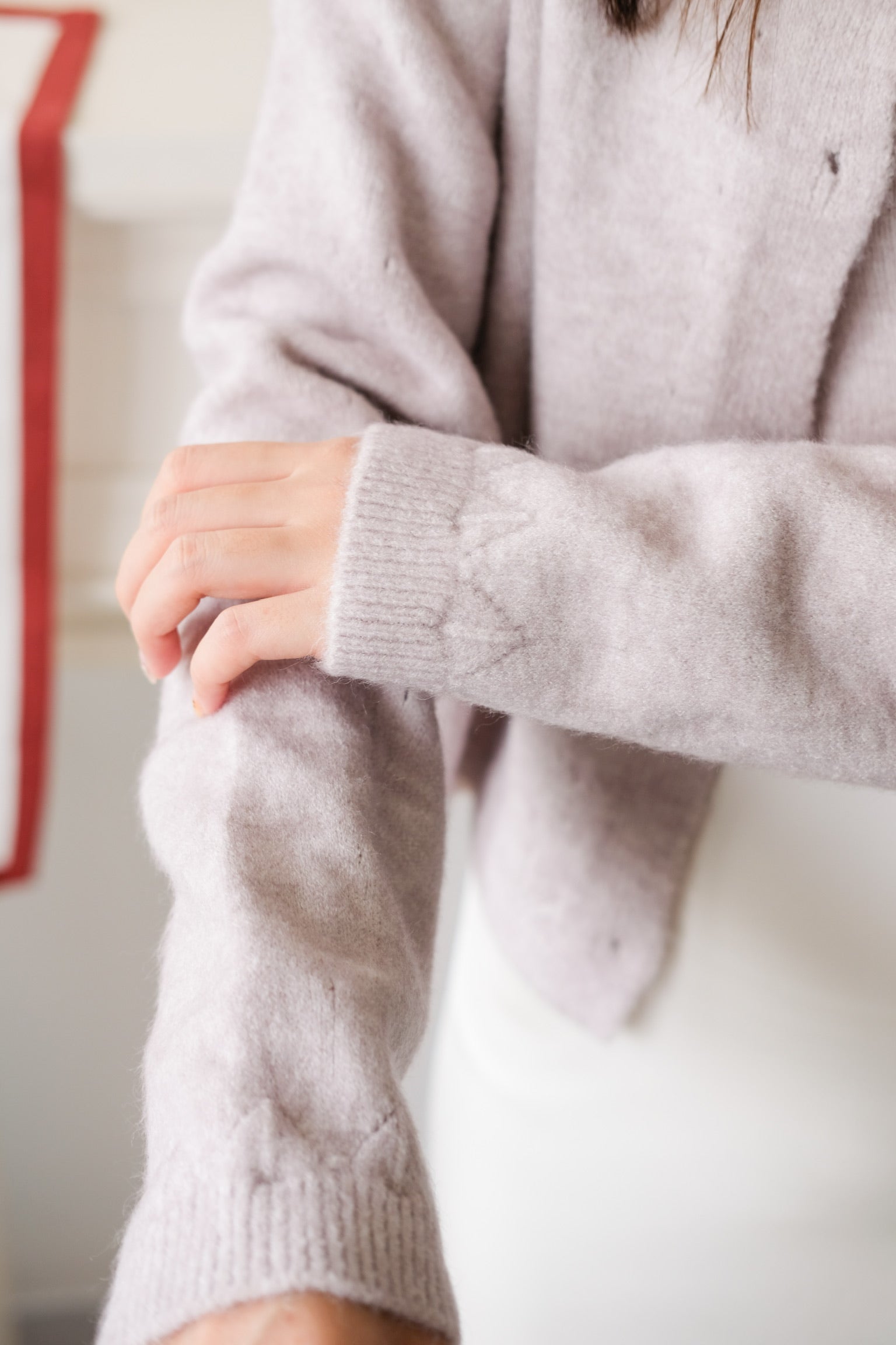 Nicole 2-in-1 Cardigan Set (Purplish Grey)