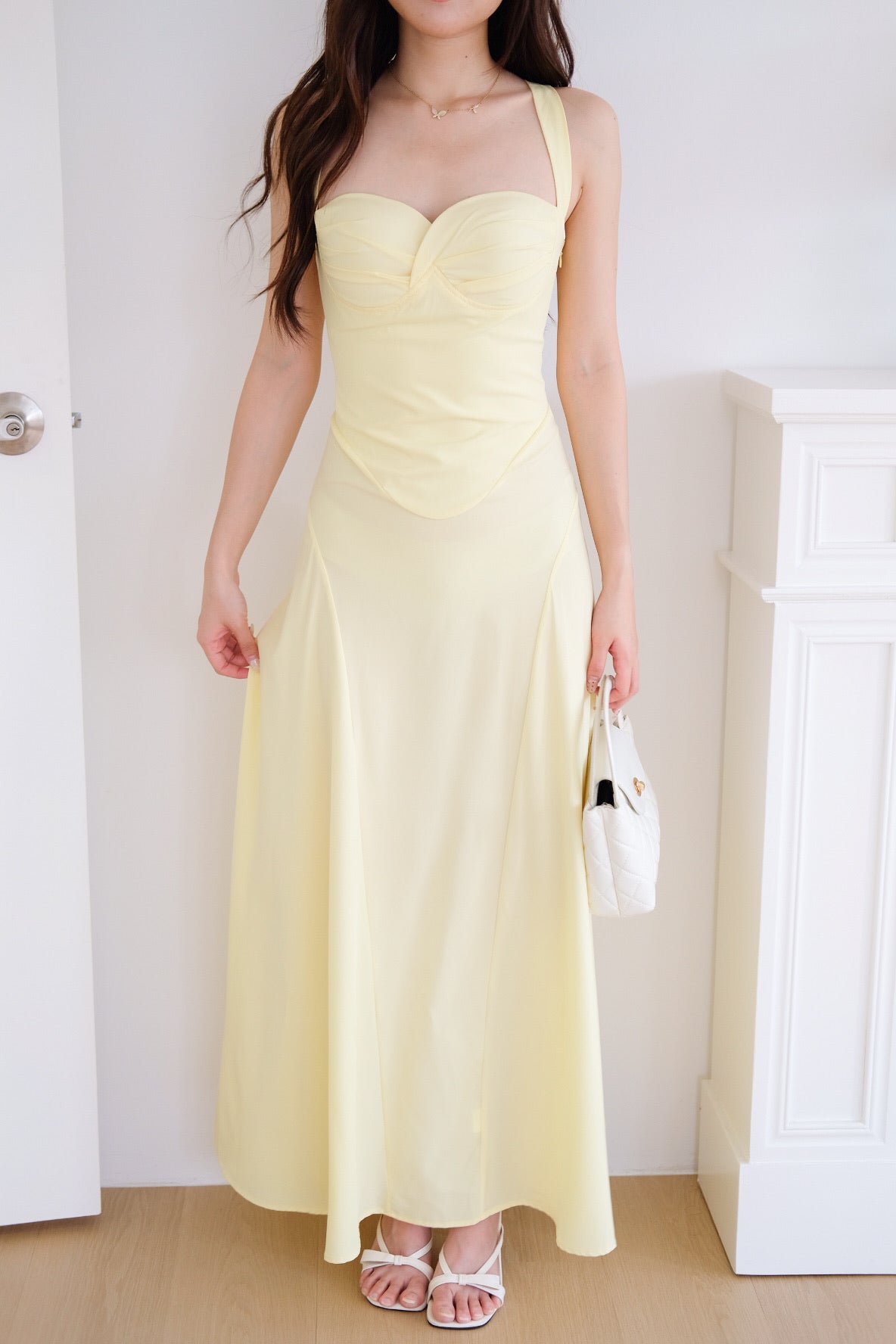 Edelynn Skater Maxi Dress (Sunshine Yellow)
