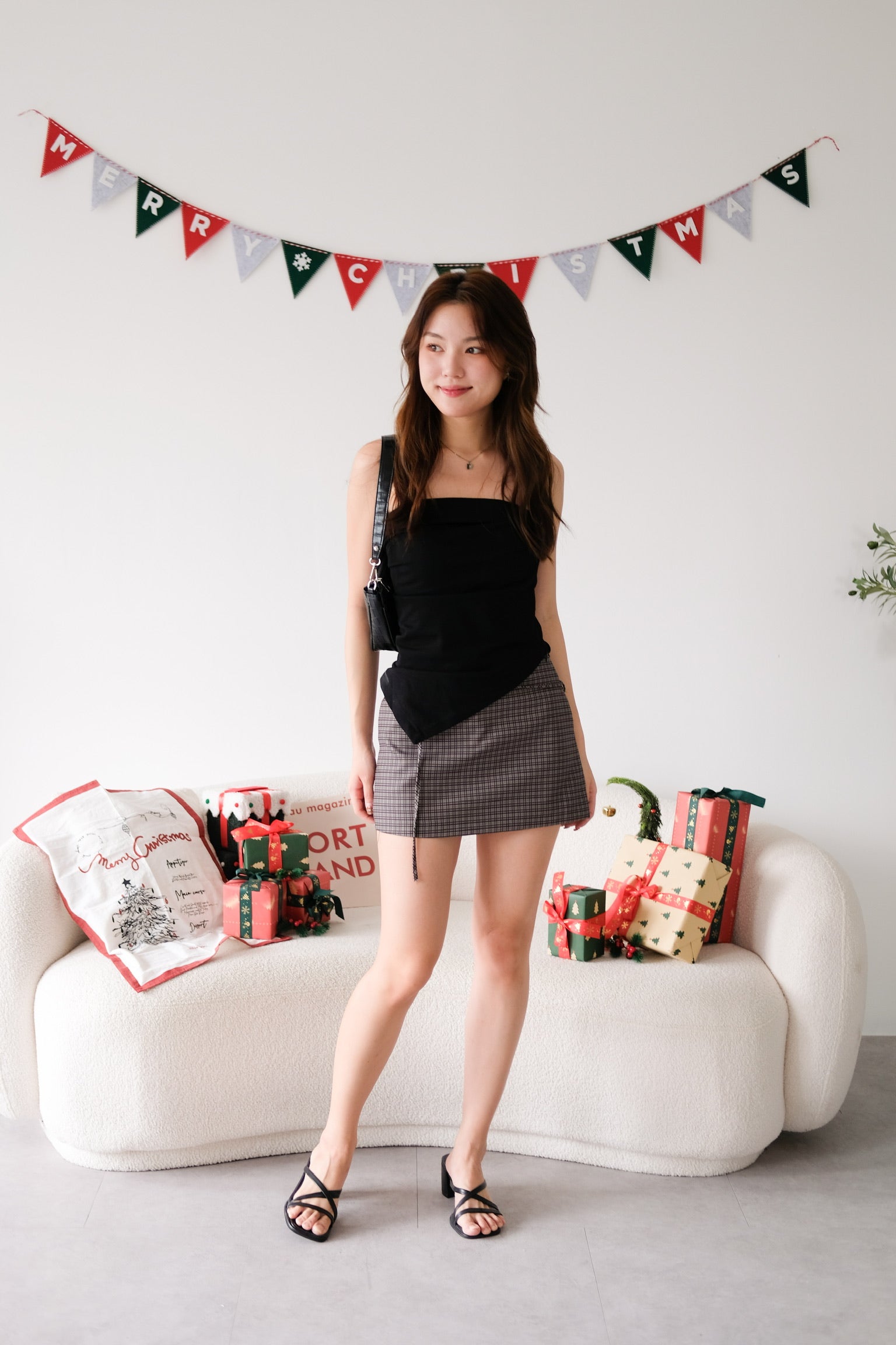 Porter Asymmetrical Tube Top (Black)