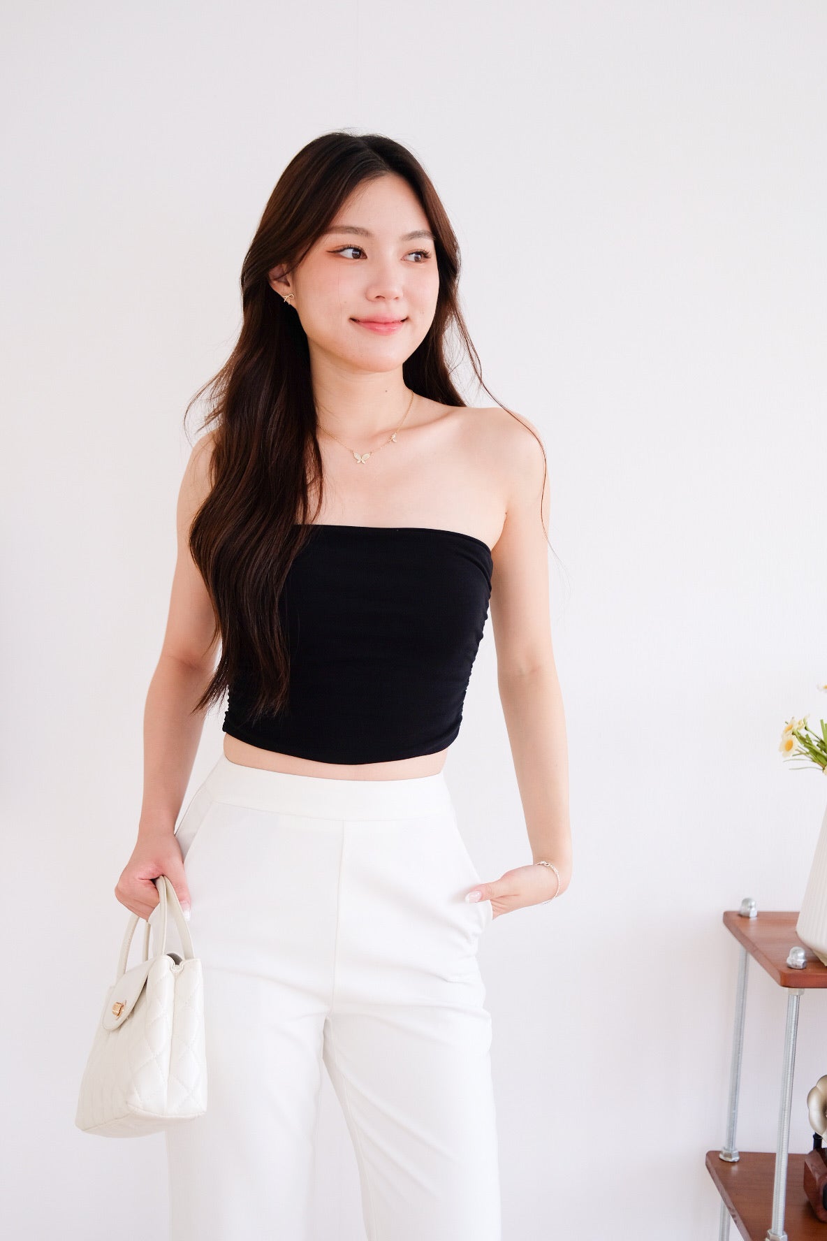 Obsession Tube Crop Top (Black)
