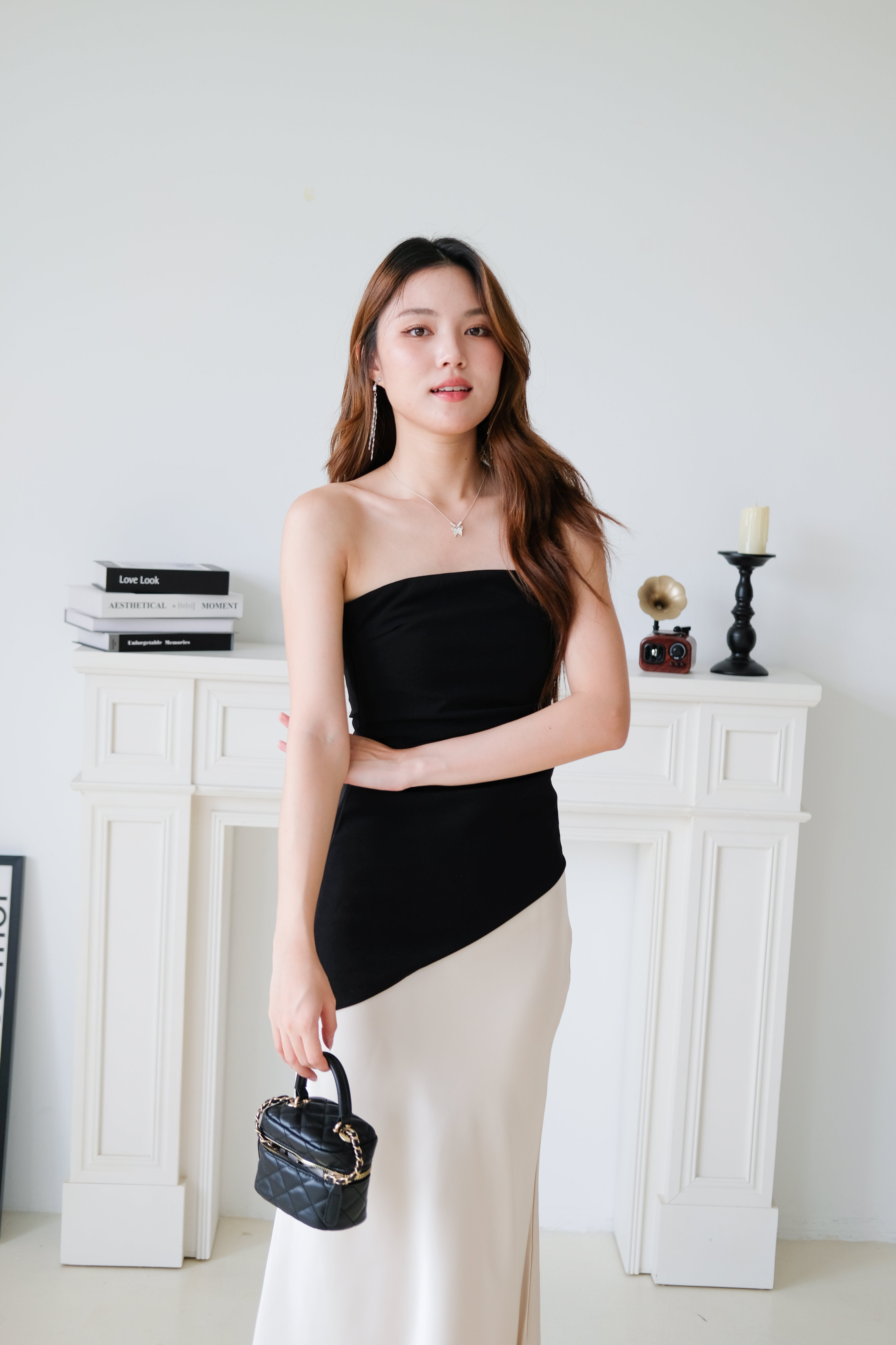 Power Hour Asymmetrical Tube Top (Black)