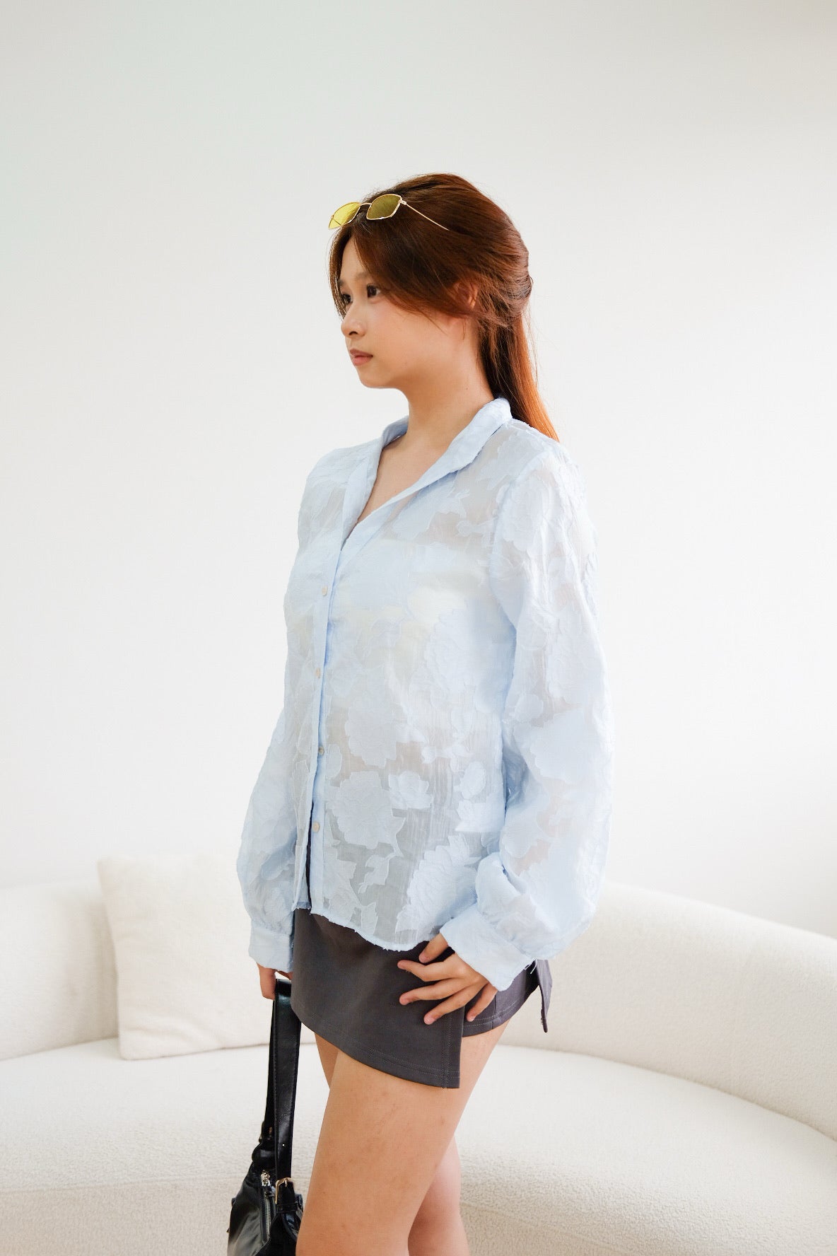 Sheer Organza Outer (Light Blue)