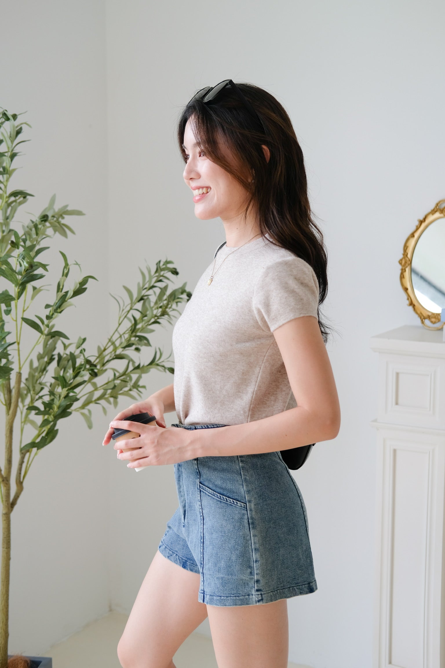 Asa Classic Crew Neck Tee (Oat)