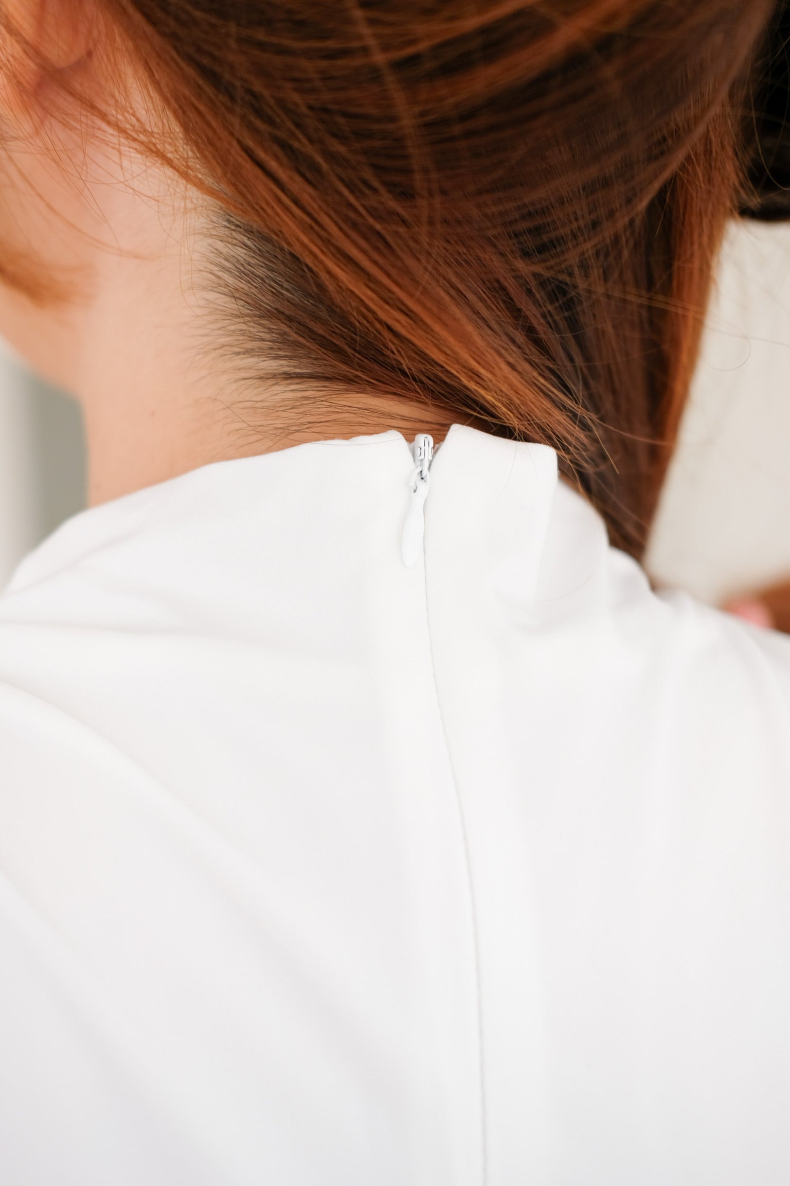 White Ruched Jewel Bodycon Dress