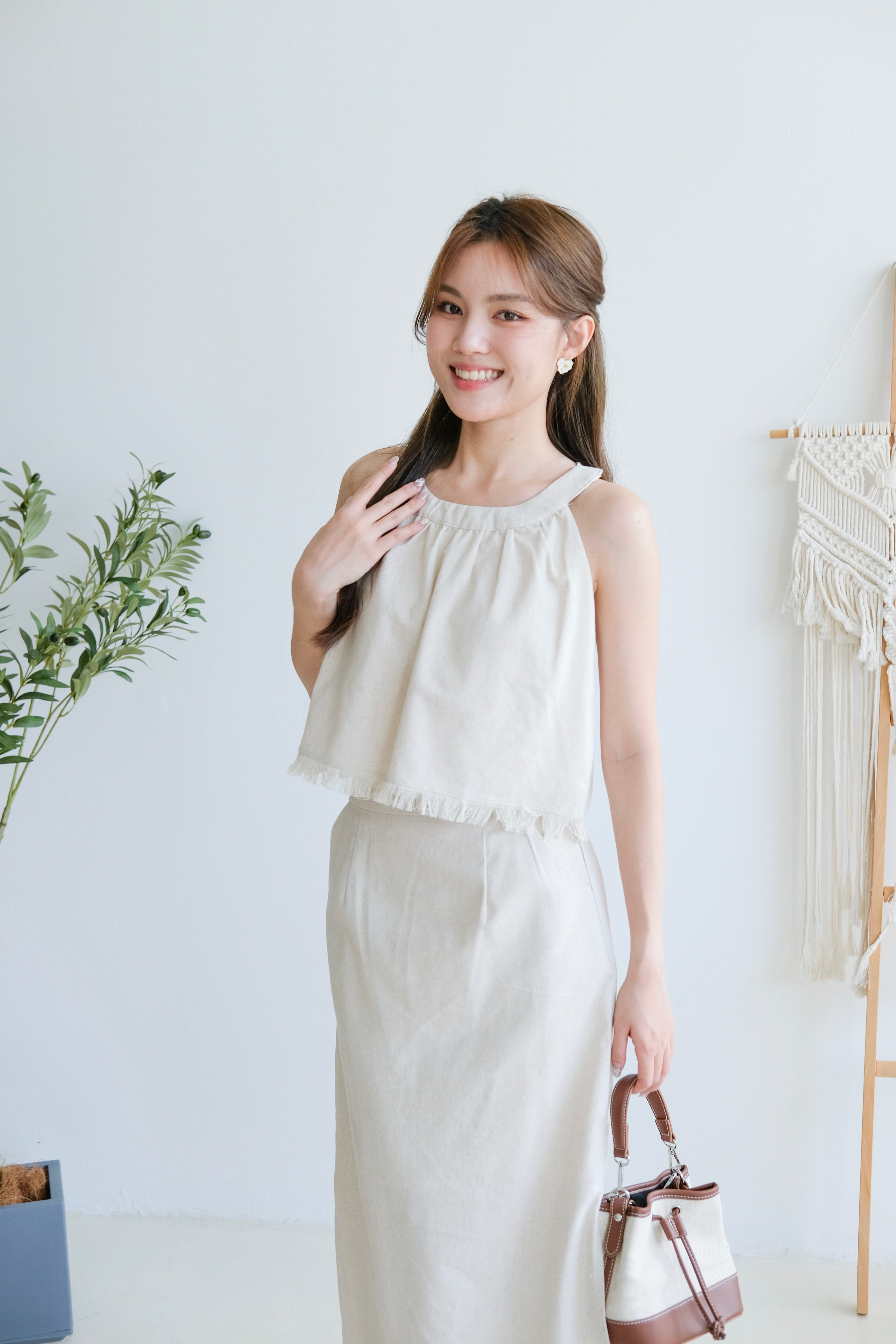 Desiree Vacay Linen Set (Oat)