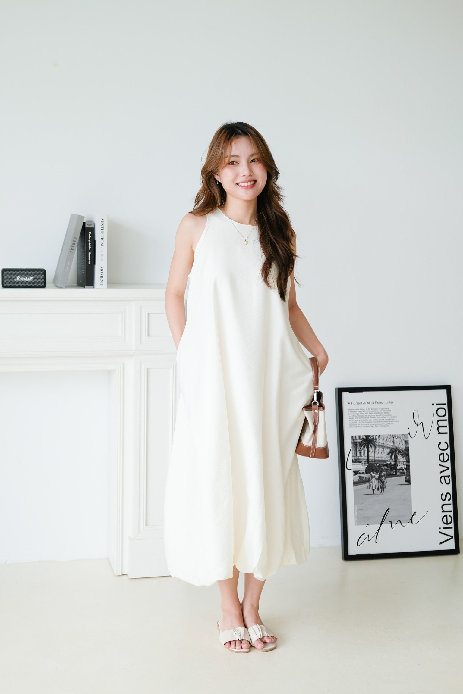 Weekend Maxi Shift Dress (Cream)