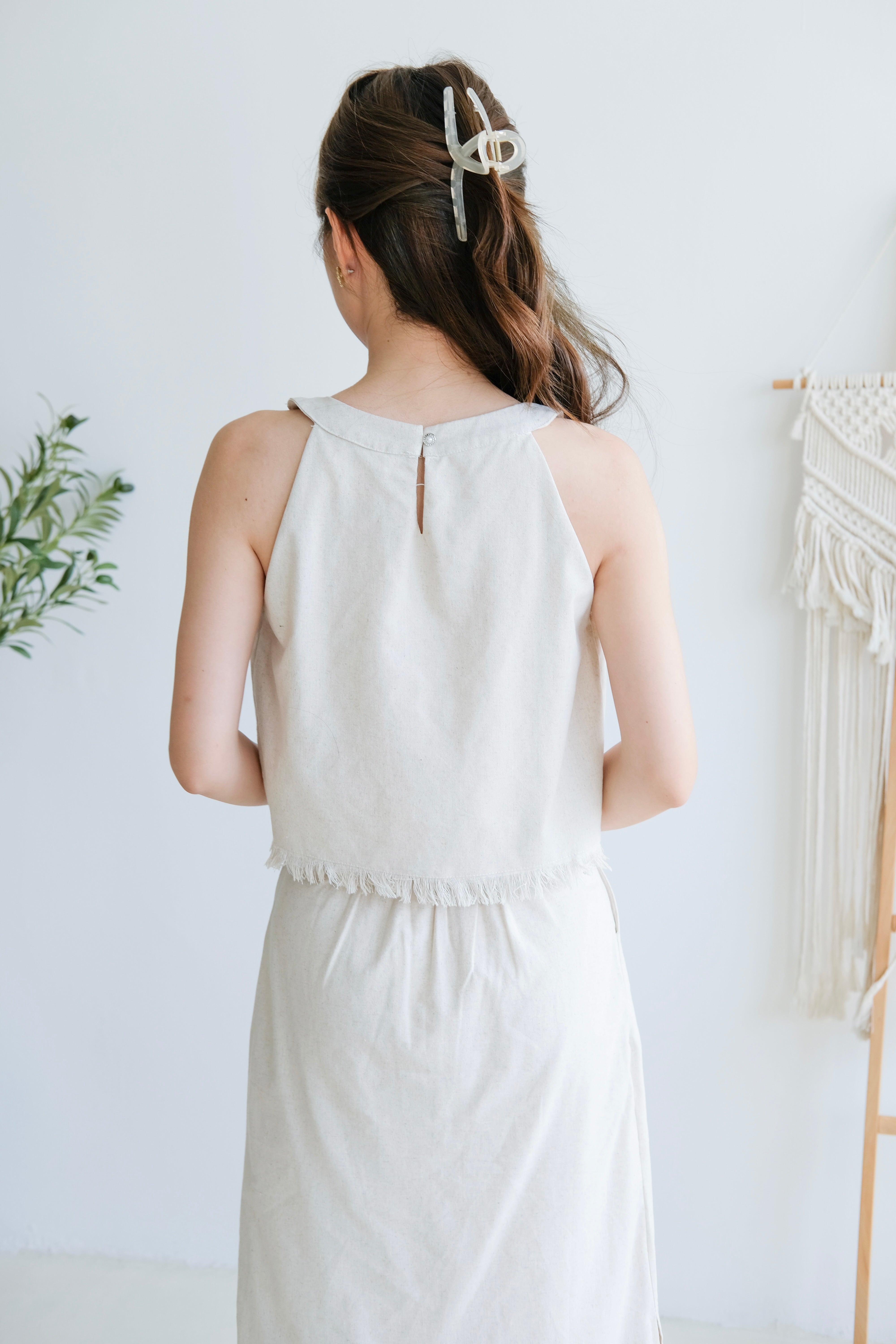 Desiree Vacay Linen Set (Oat)