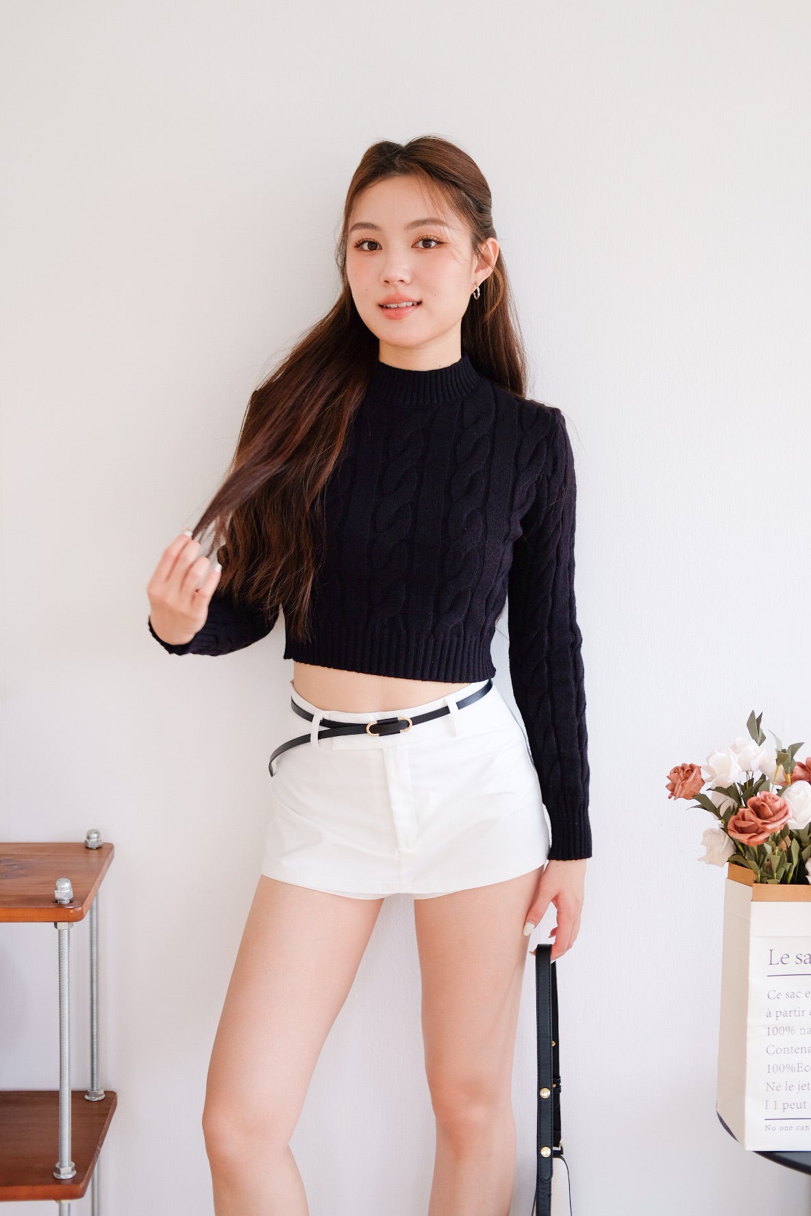 Contour Belted Skort (White)