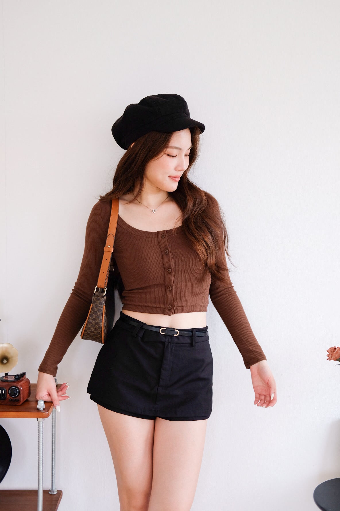 Contour Belted Skort (Black)