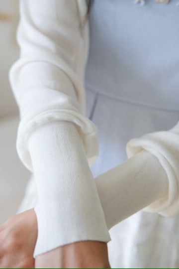 Blaire Bolero Cotton Cardigan (White)