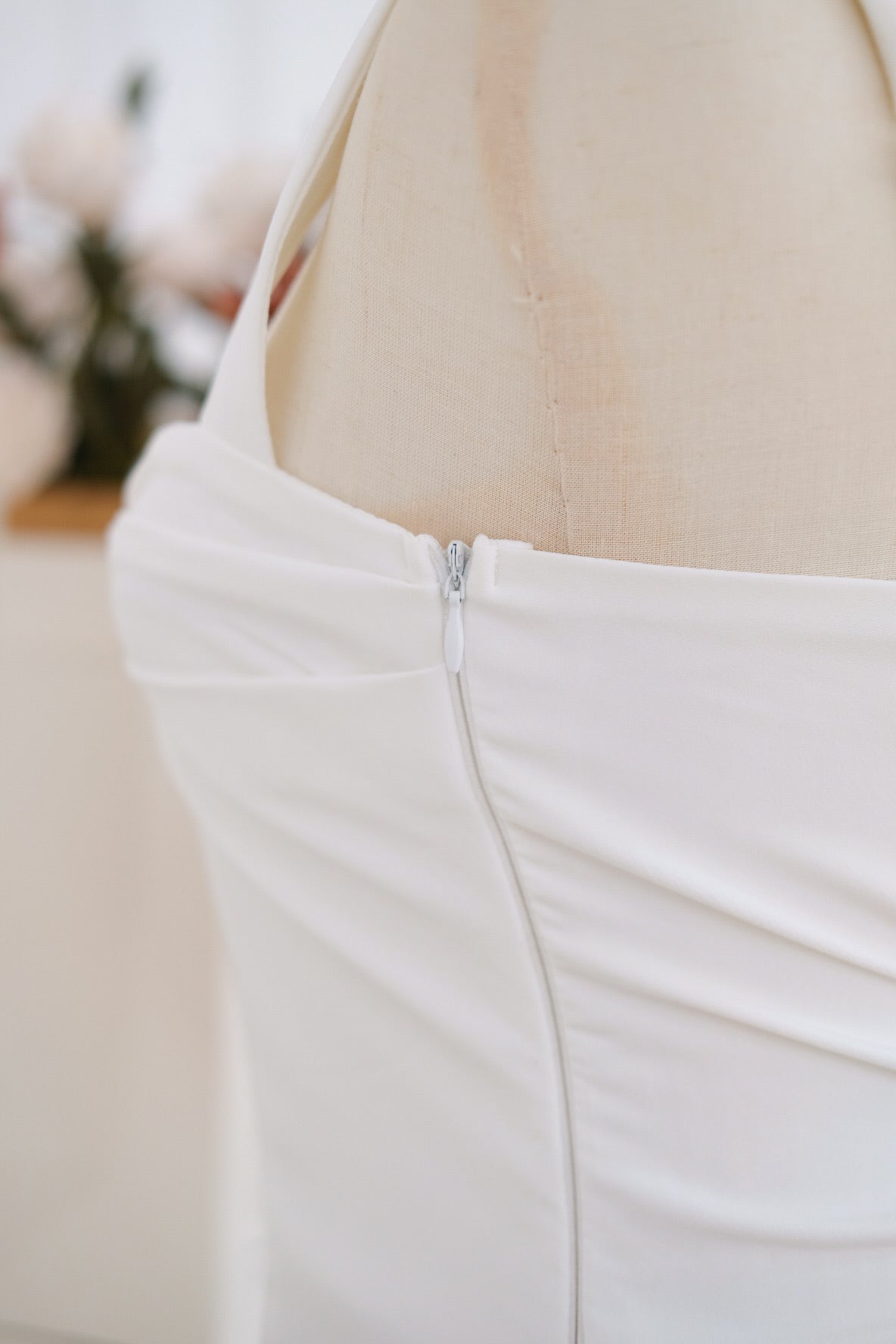 White Flare Mini Dress