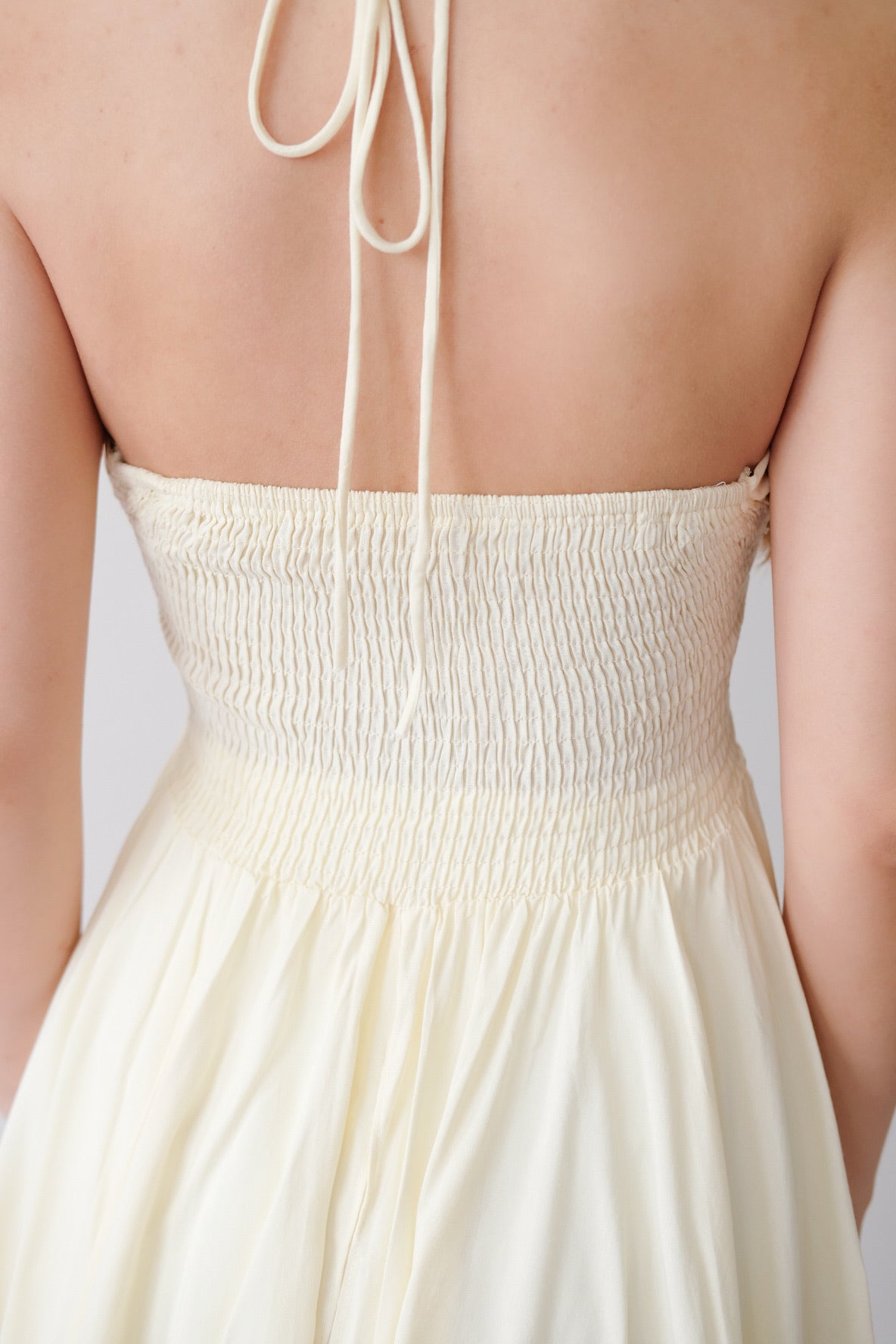 Yellow Asymmetrical Ruffle Cami Top