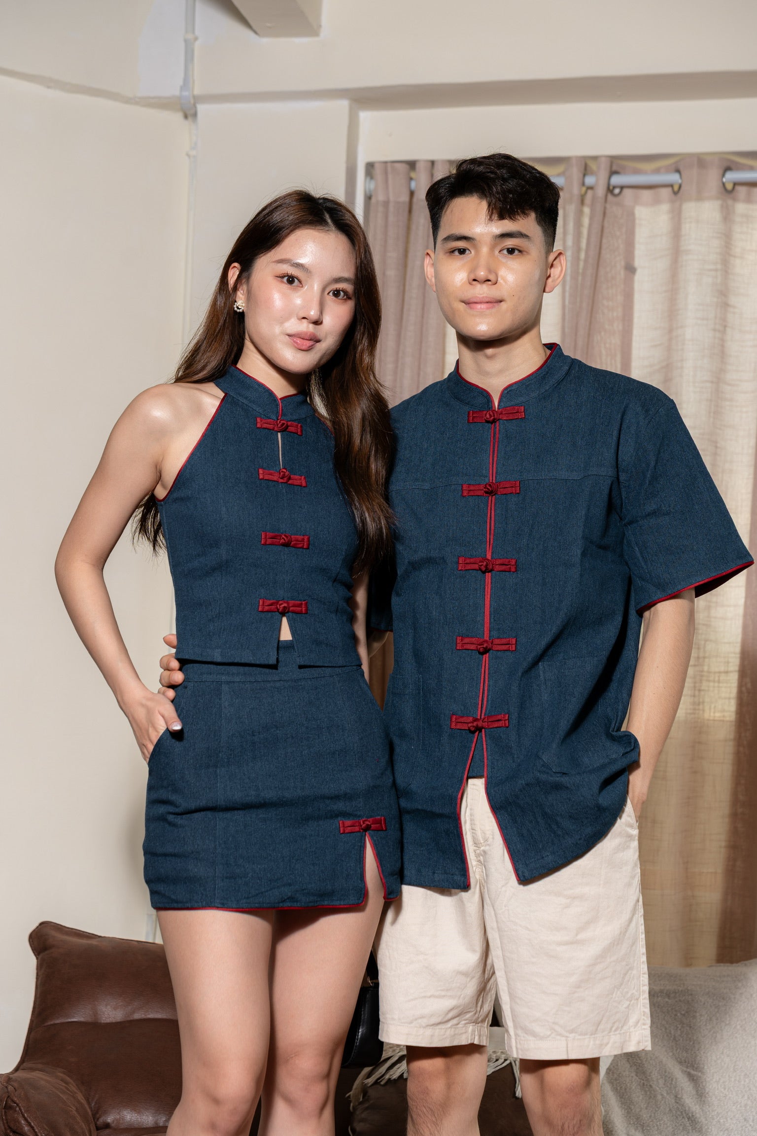 丹禧牛仔 Denim Joy Men Samfu (Dark Blue)