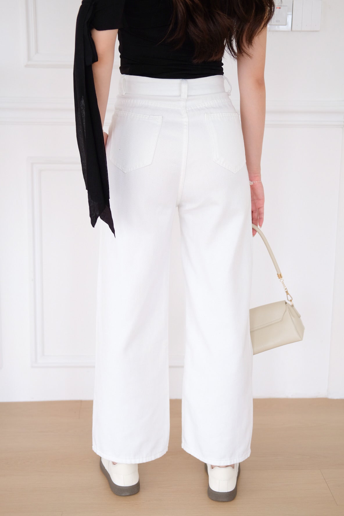 Matin Denim Straight Jeans (White)