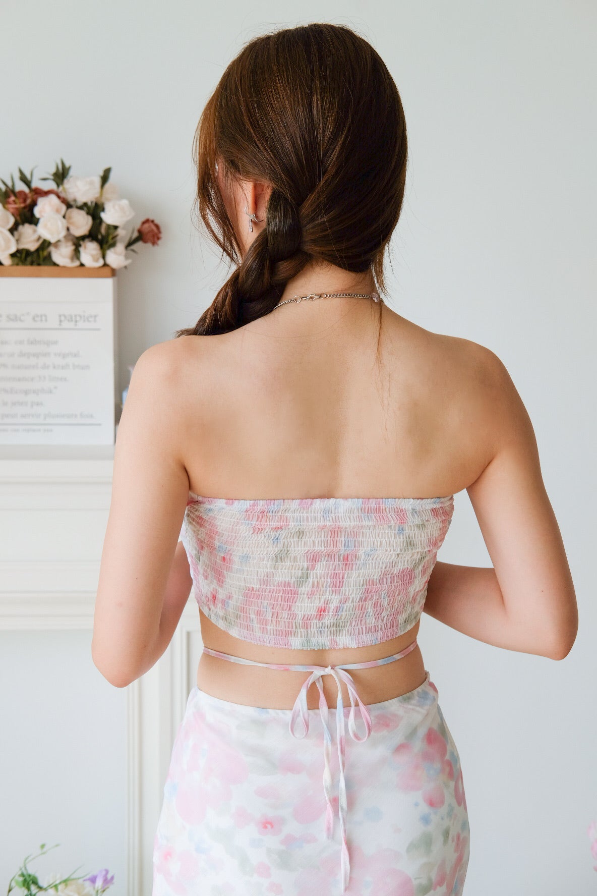 Neo Floral Beach 2 in 1 Set (Floral White)