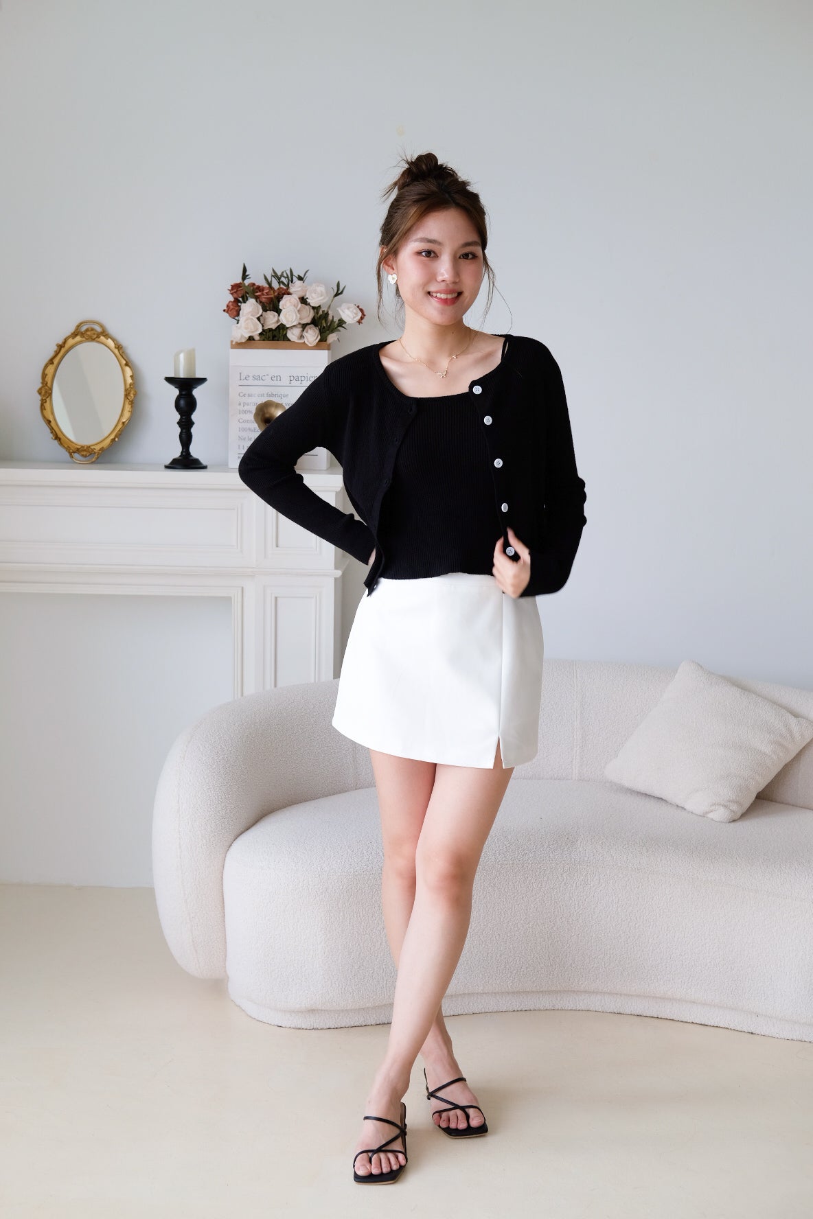 Joe Soft Knit Cardigan Set (Black)