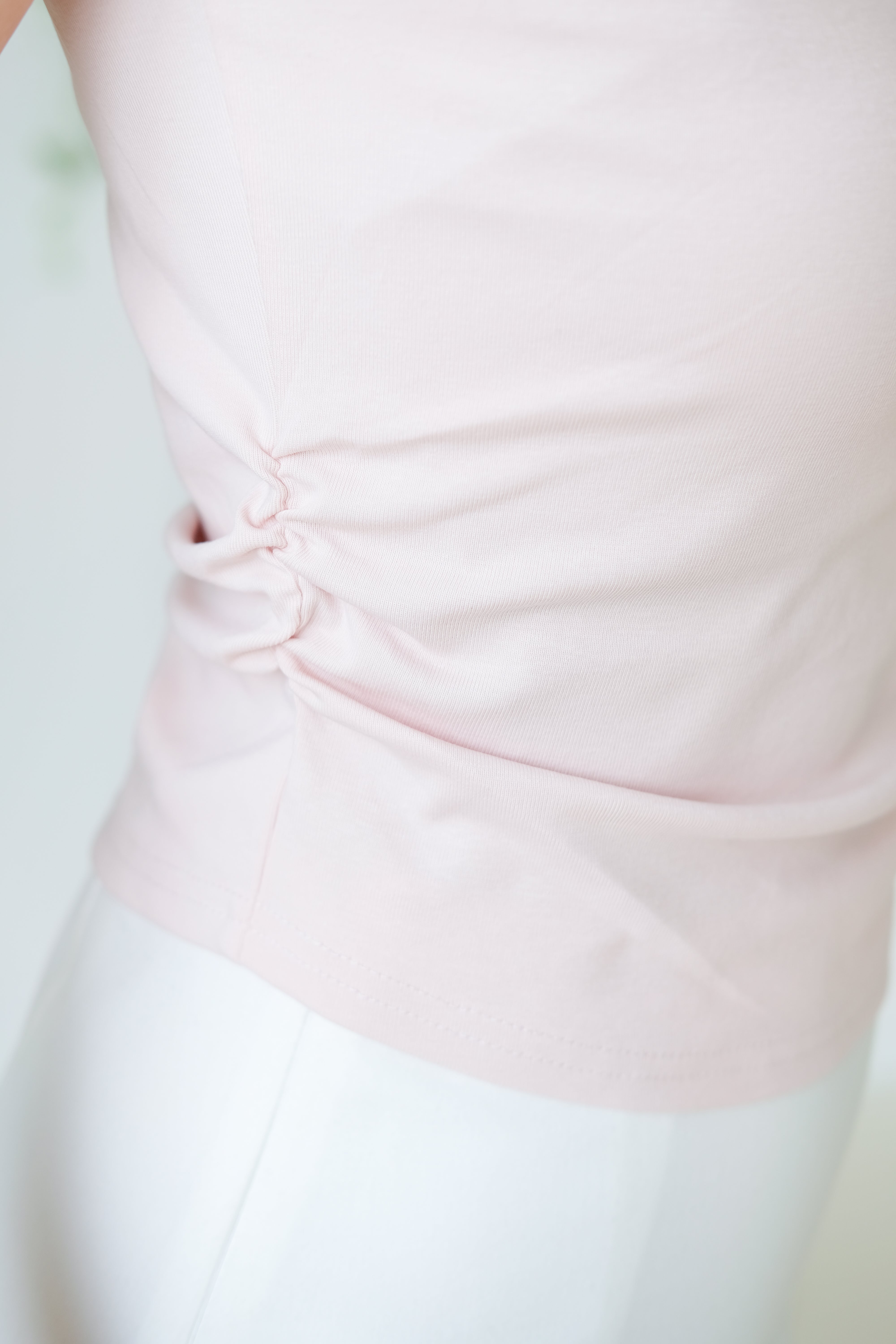 Layla Ruffle Off Shoulder (Light Pink)