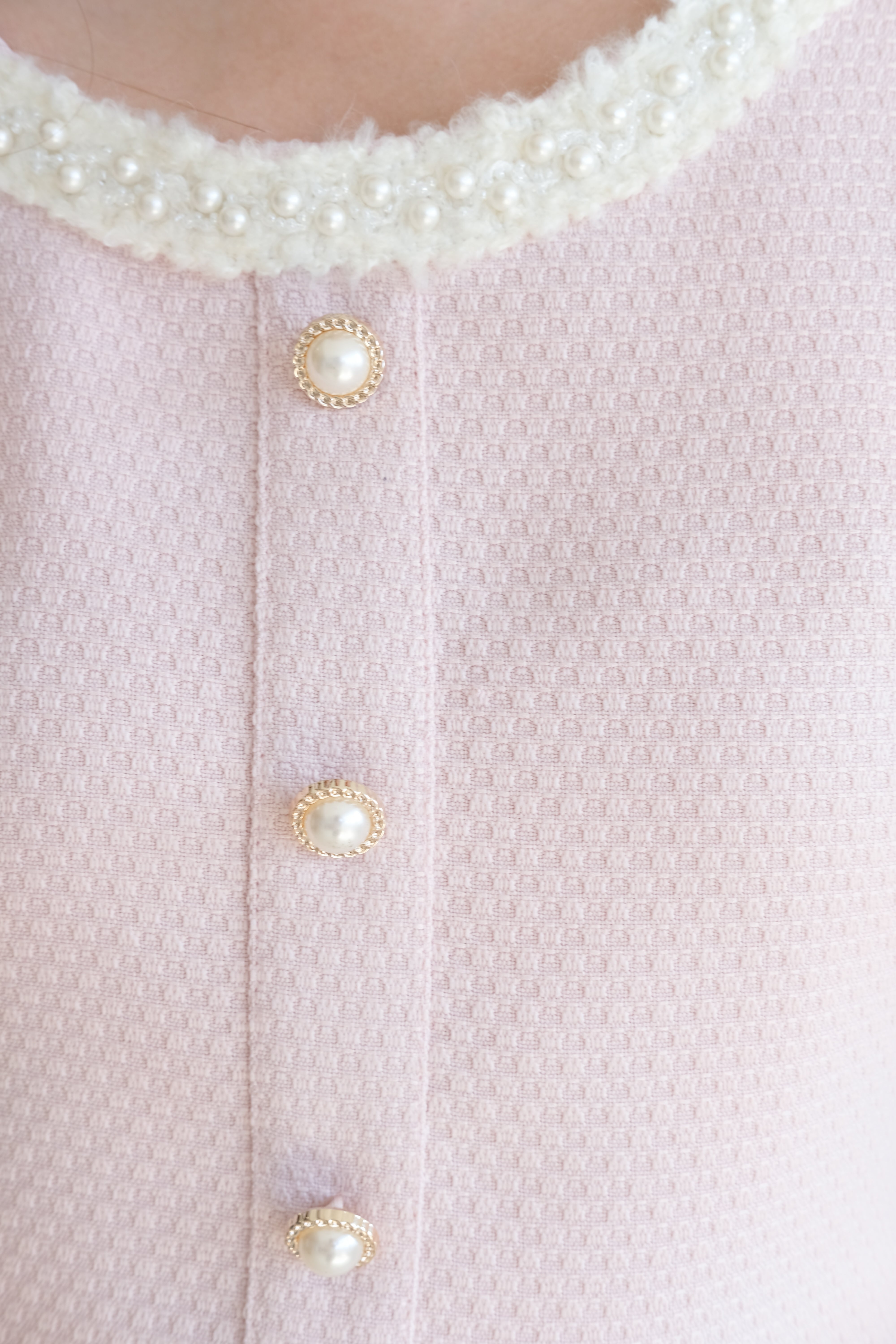 Isabelle Tweed Set (Light Pink)