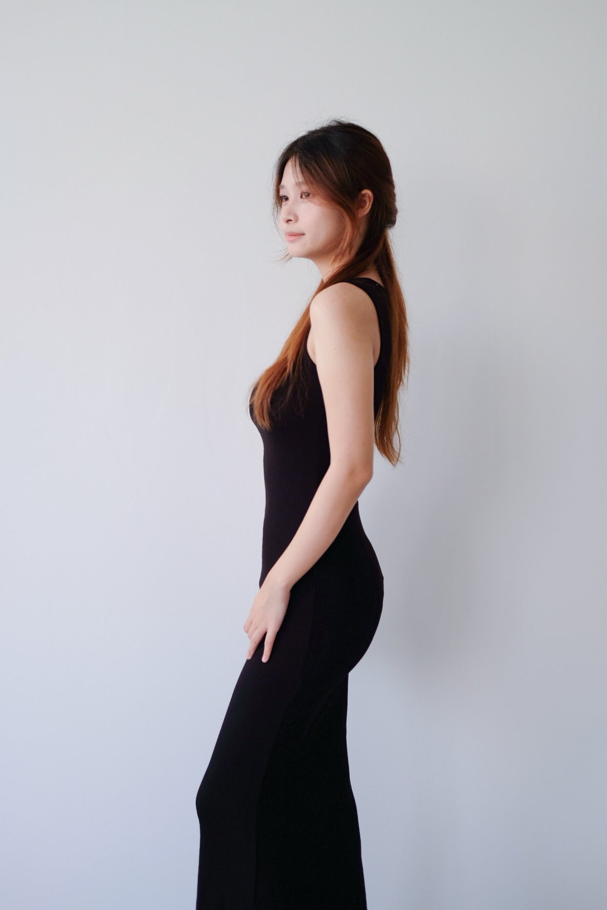 Black Bodycon Maxi Dress