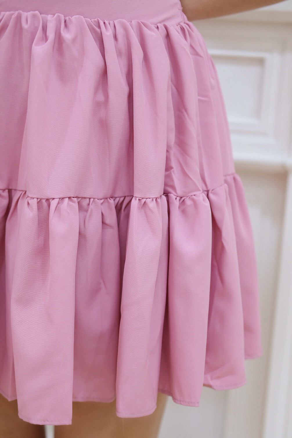 Pink Bubble Tired Skirt