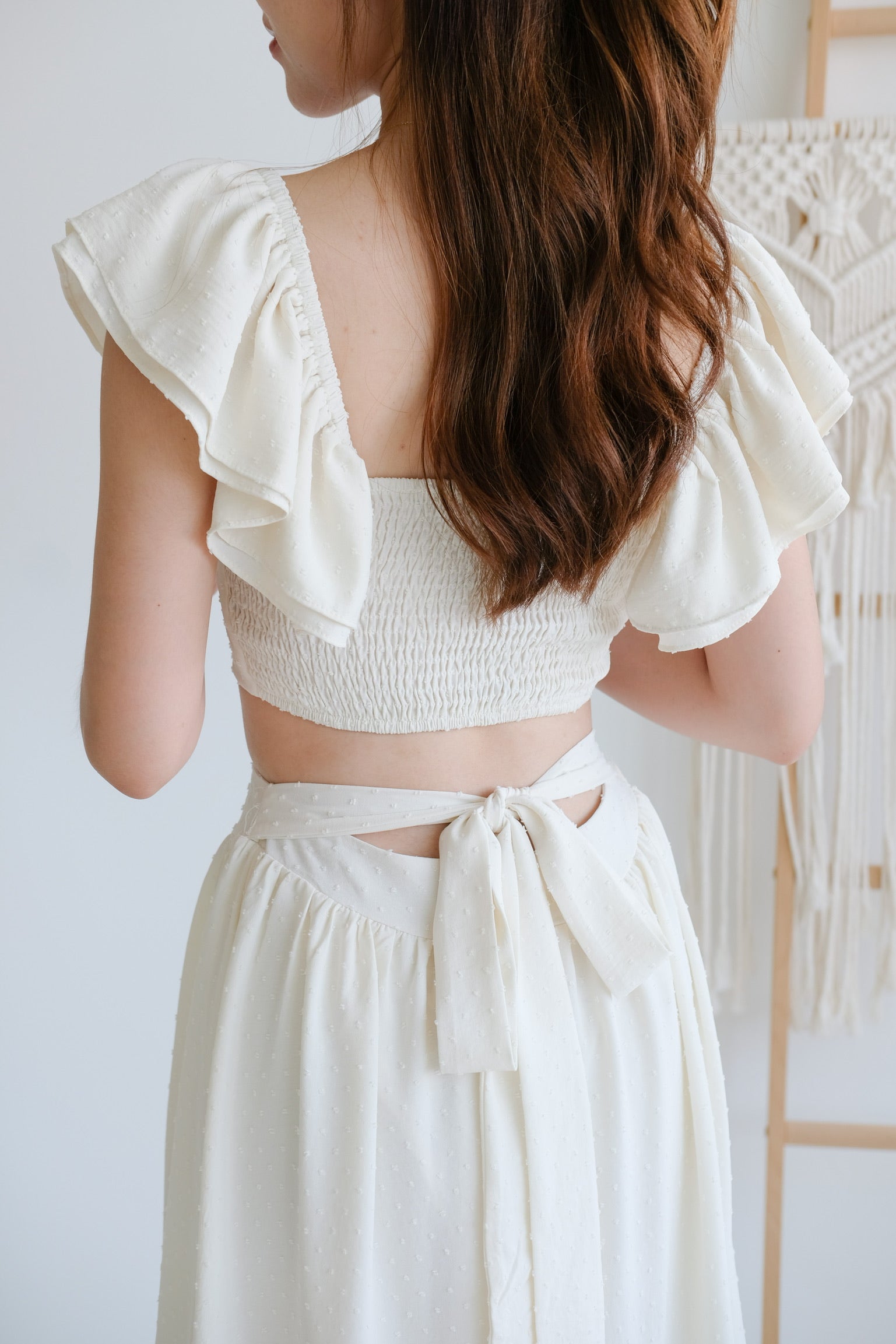 Ceci Swiss Dot Top (Cream)