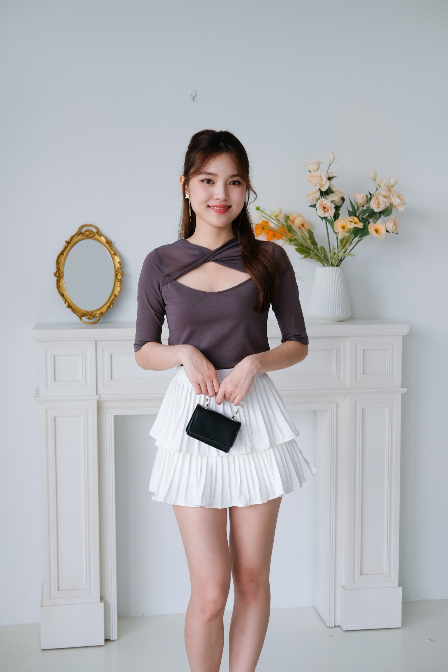 Juno Twist Top (Grey)