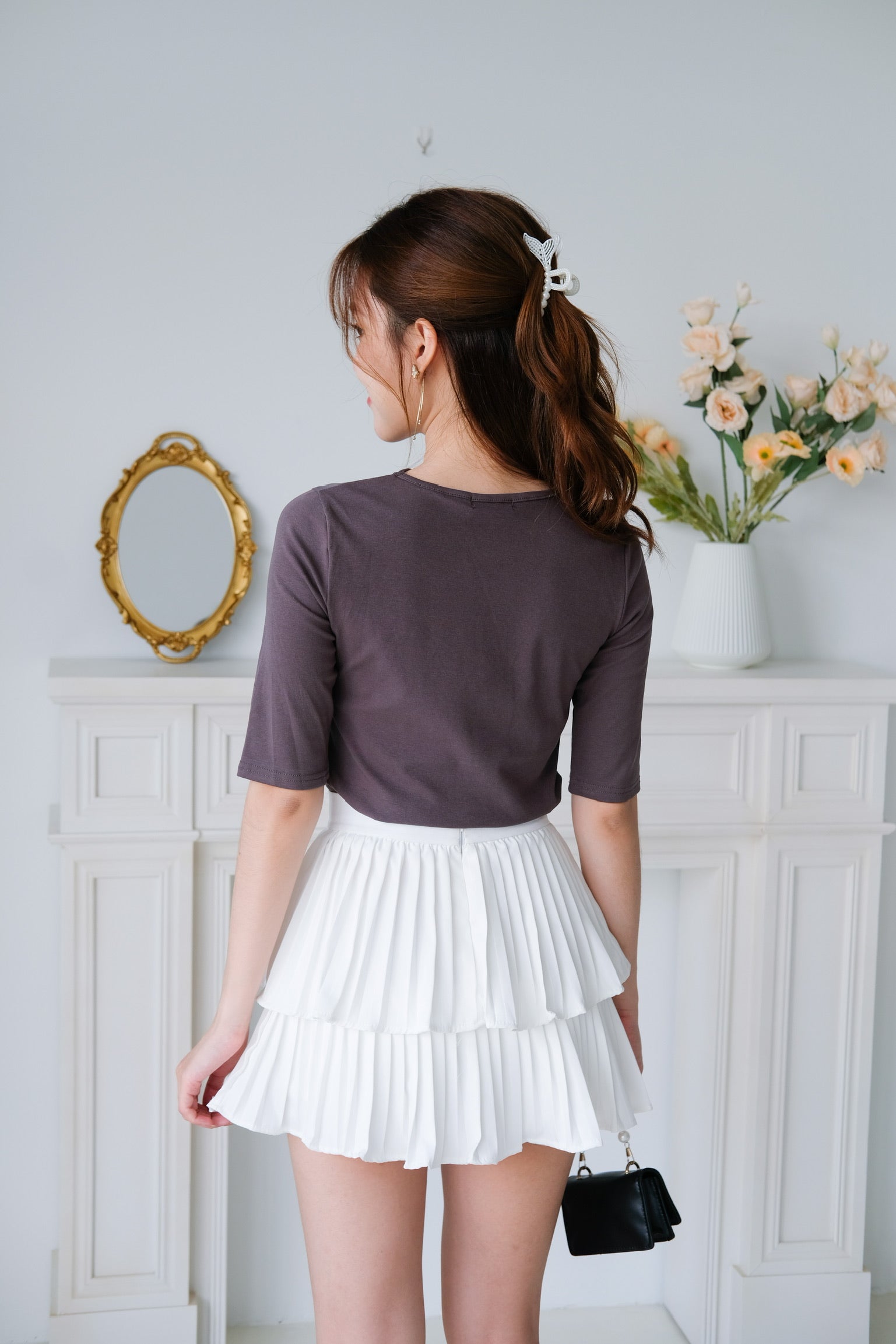 Juno Twist Top (Grey)