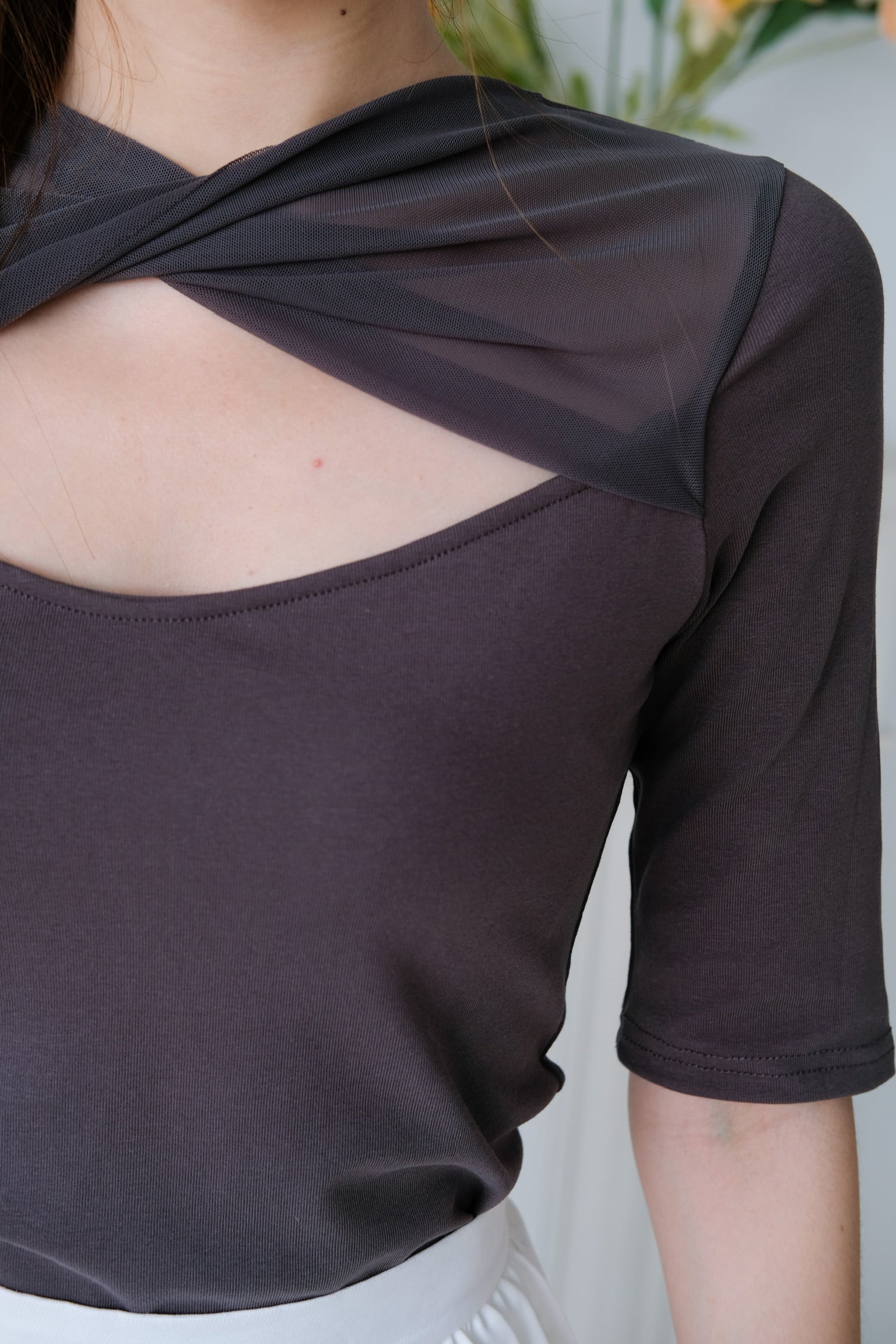 Juno Twist Top (Grey)