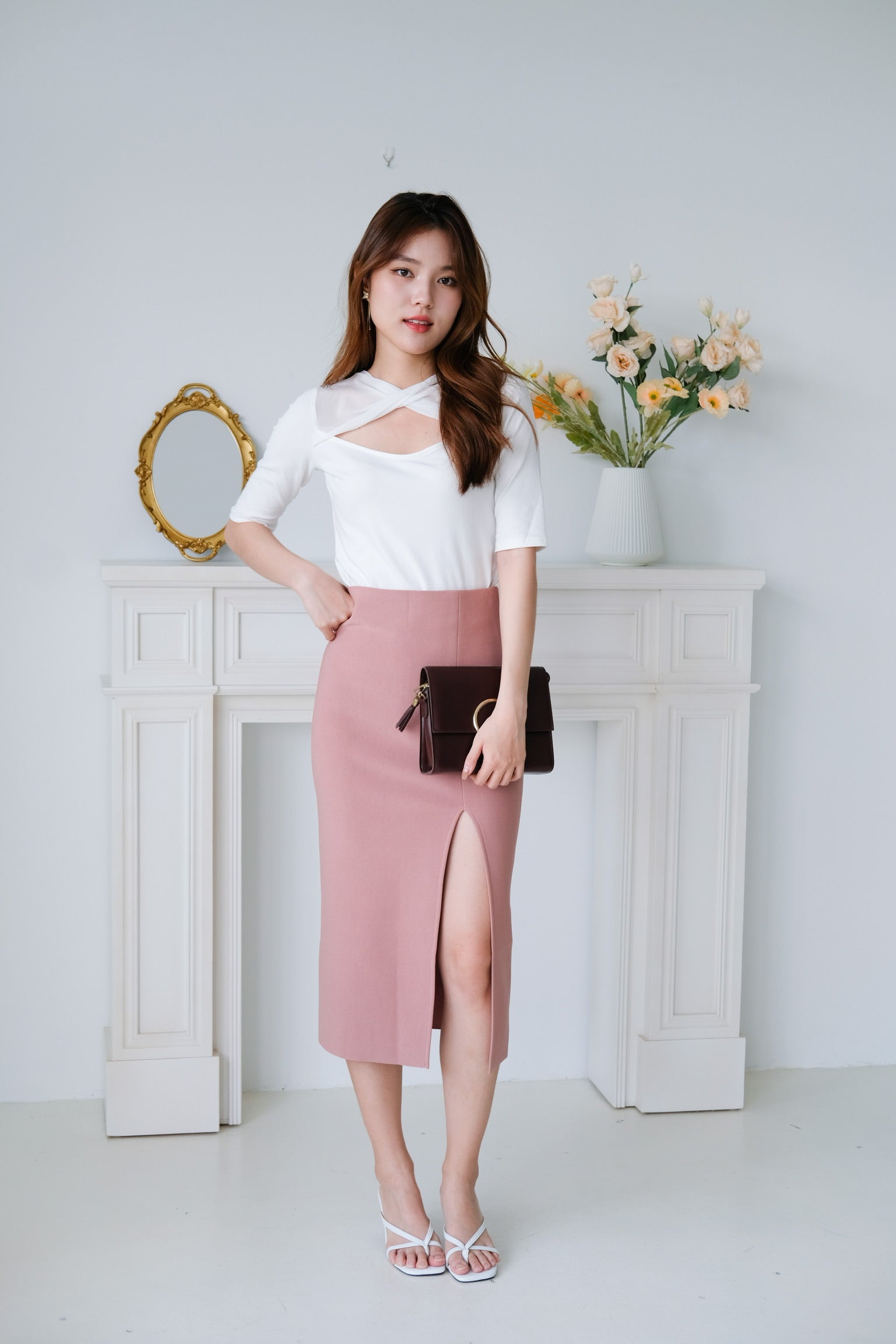 Juno Twist Top (White)