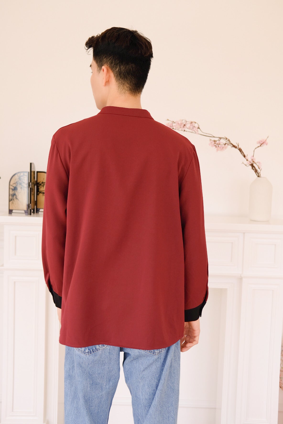和正 Zheng Long Sleeves Samfu (Wine)
