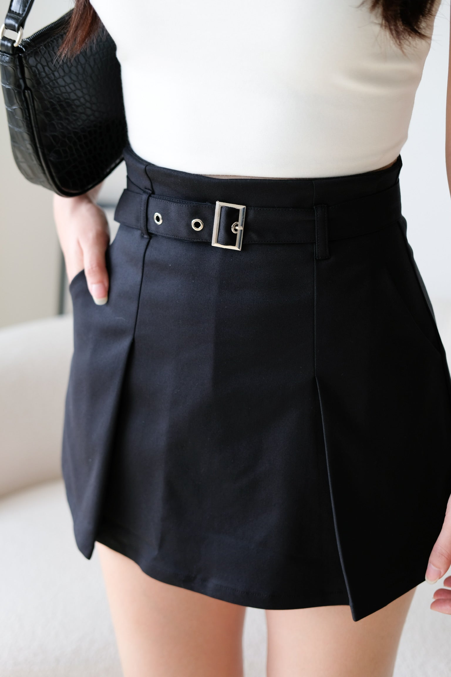 Judith Belt Skorts (Black)